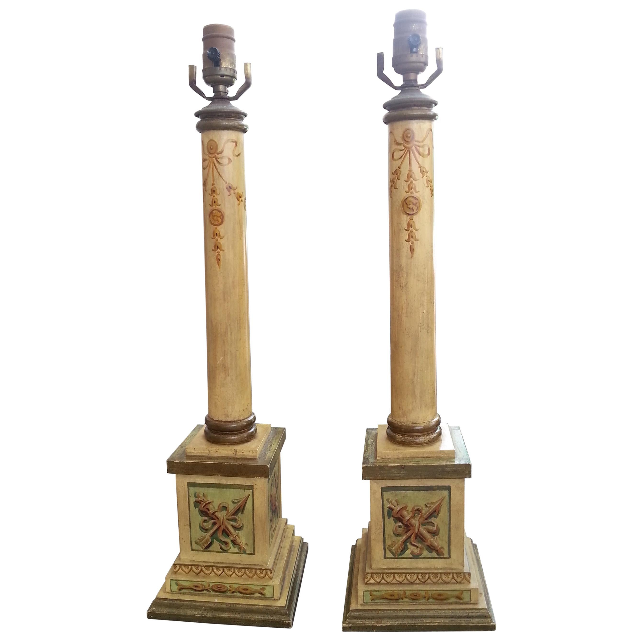 Pair of Neoclassical Lamps