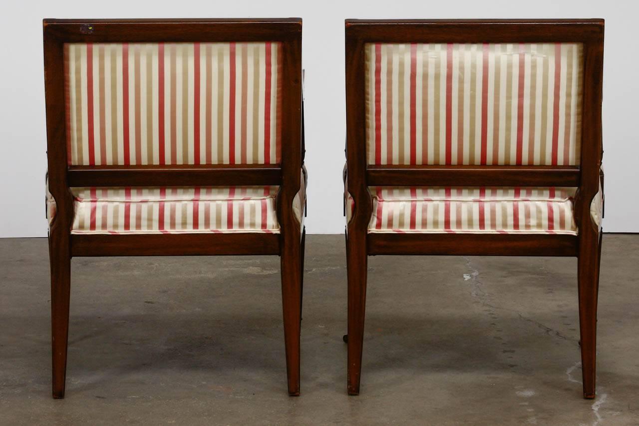 Pair of Neoclassical Louis XVI Style Armchairs 13