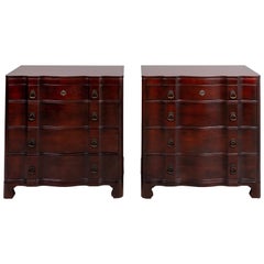 Pair of Neoclassical Mahogany Chests By John Stuart