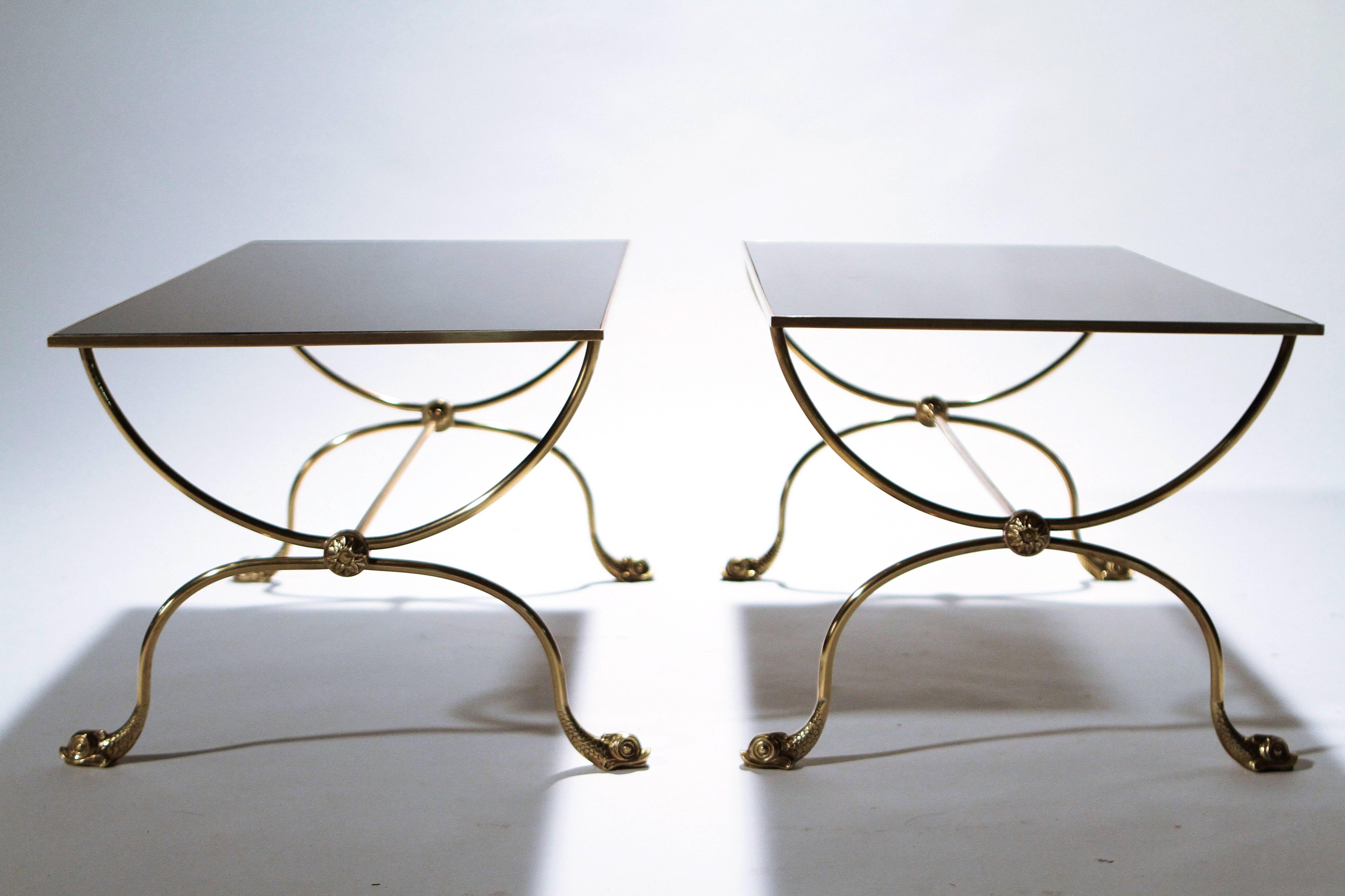 Pair of Neoclassical Maison Jansen Coffee Tables, 1970s In Excellent Condition In Paris, IDF