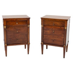 Pair of Neoclassical Nightstands, Italy, circa 1810