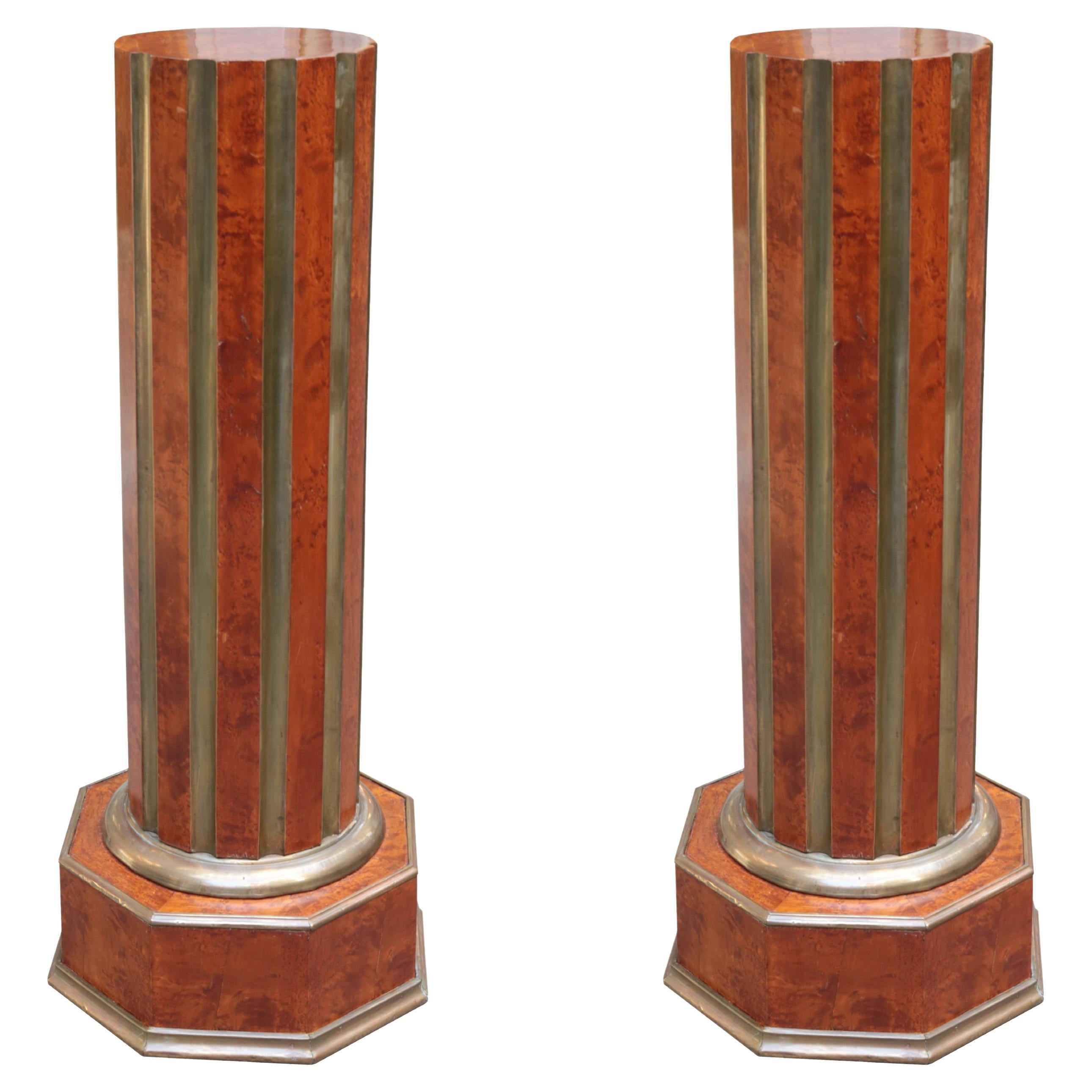 Pair of Neoclassical Pedestals, Late 19th Century