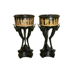 Pair of Neoclassical Planters by Maitland Smith