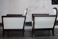 Pair of Neoclassical Revival Lounge Chairs - COM Ready