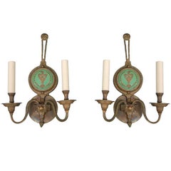 Pair of Neoclassical Sconces from the Ryerson Mansion