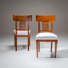 Pair of Neoclassical Side Chairs, early 19th Century
