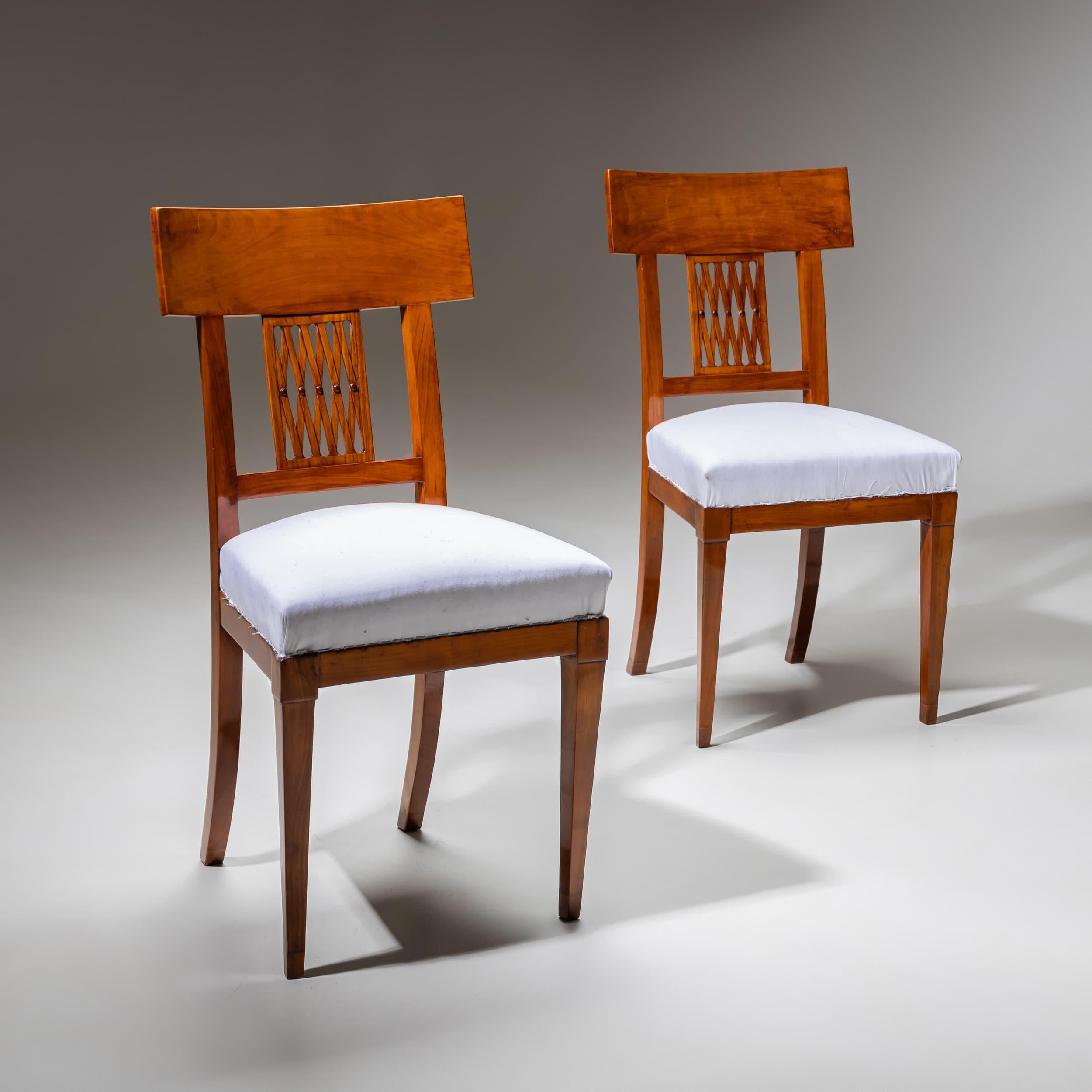 Néoclassique Paire de chaises d'appoint néoclassiques, début du 19ème siècle en vente