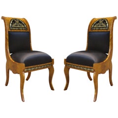 Pair of Neoclassical Side Chairs