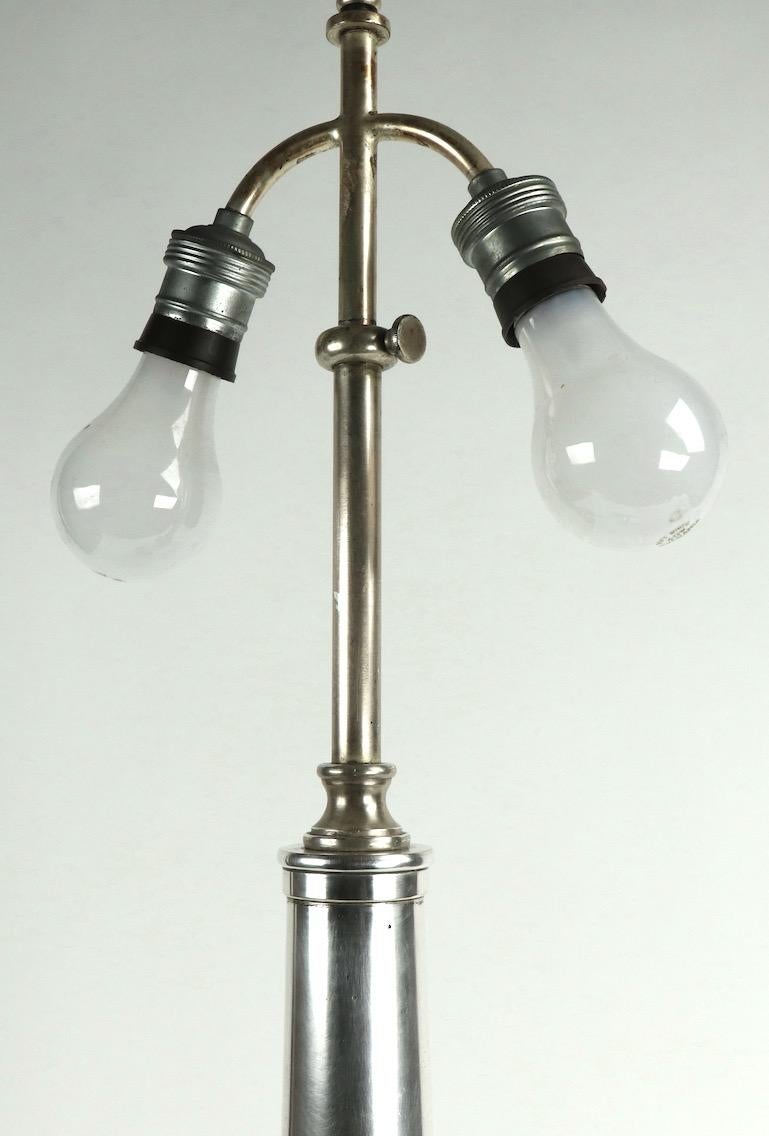 silver plated lamp