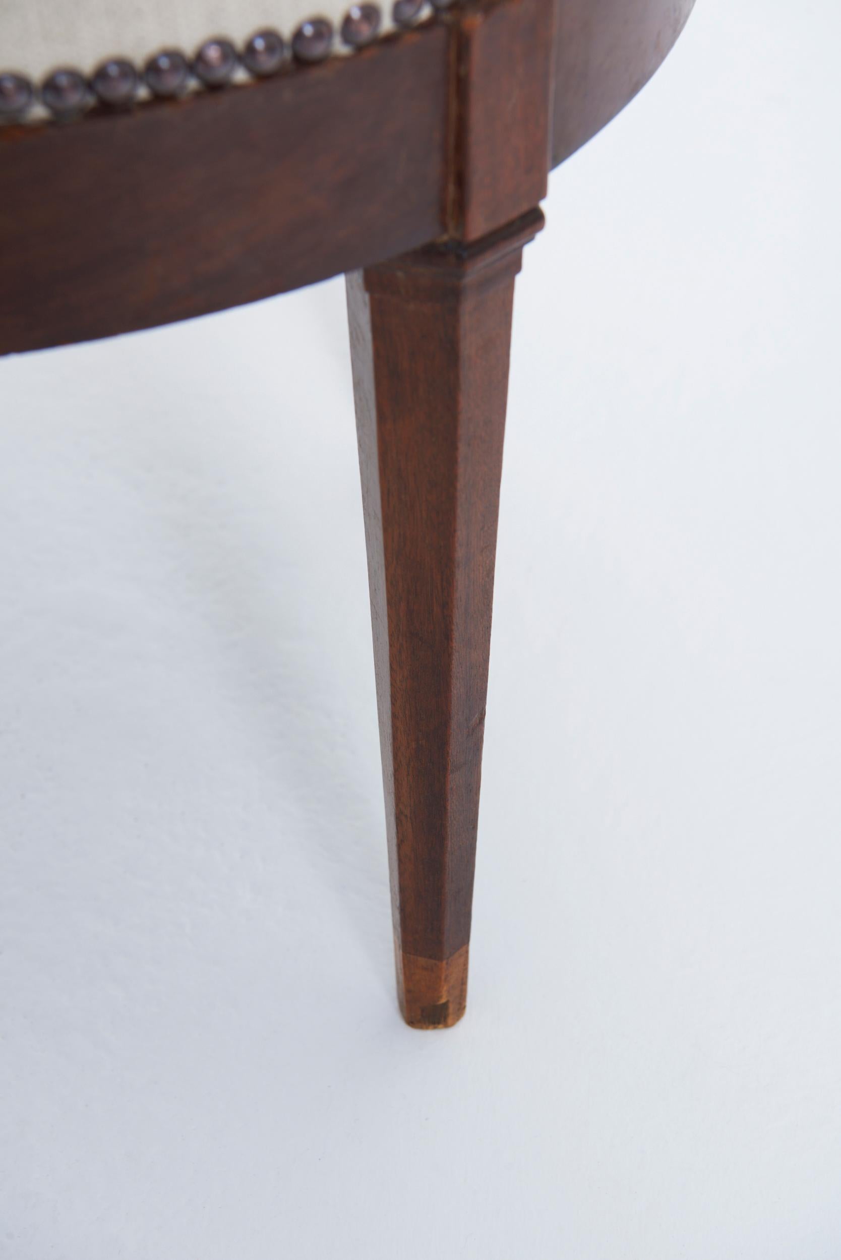 Pair of Neoclassical Stools For Sale 1