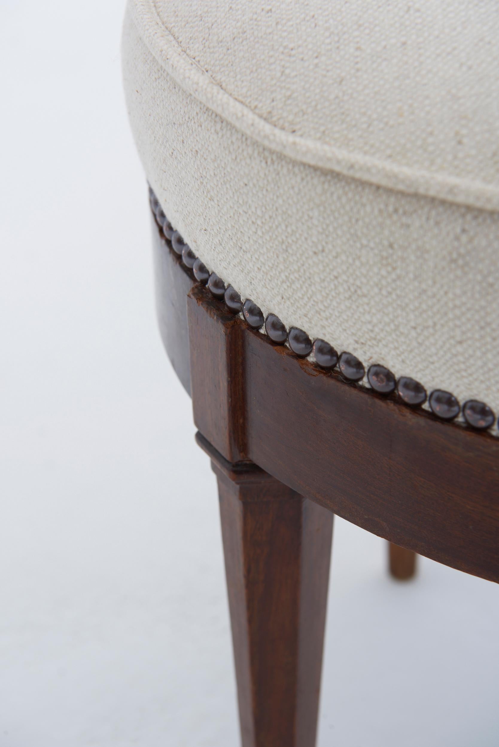 Pair of Neoclassical Stools For Sale 2