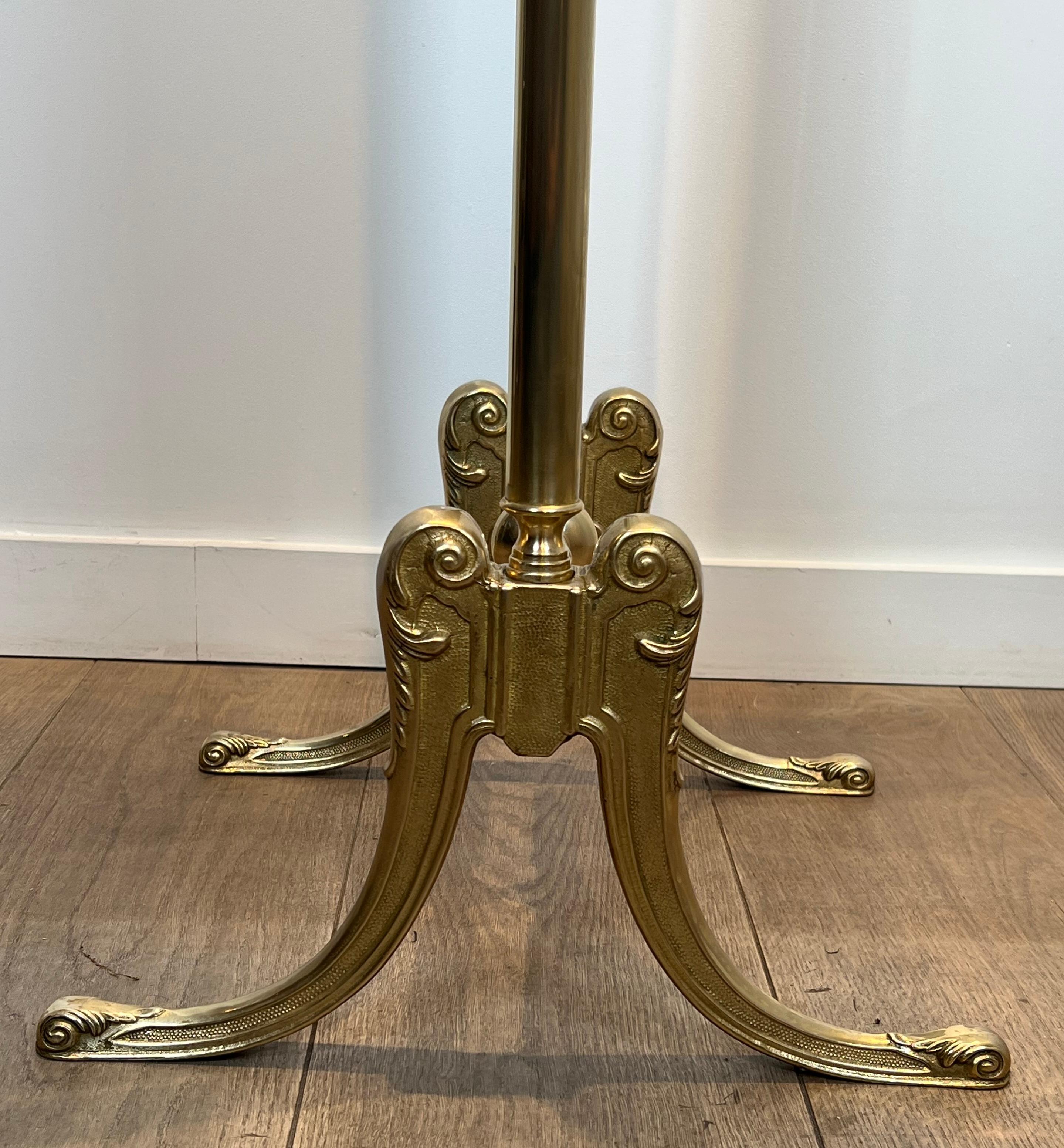 Paire de miroirs Psyché en laiton de style néoclassique dans le style de la Maison Jansen en vente 8