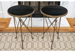 Pair Of Neoclassical Style Bronze Gueridon Tables for Restoration