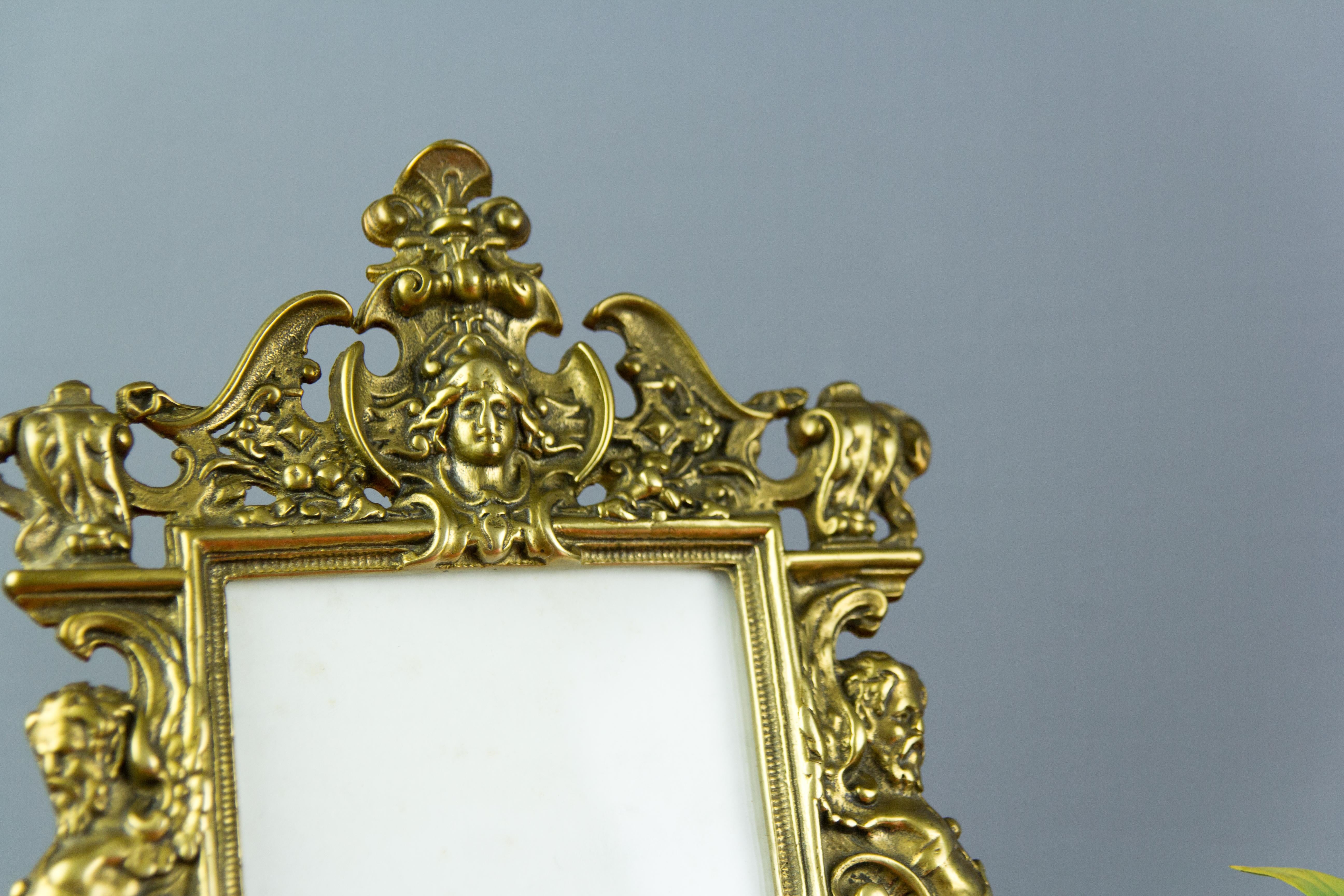 Pair of Neoclassical Style Bronze Photo or Picture Frames, France, 1930s 10