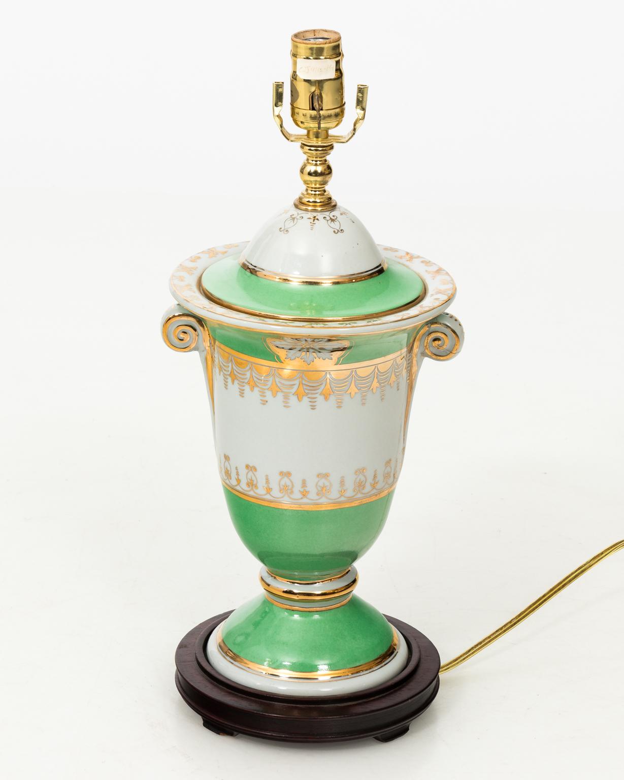 Pair of Neoclassical Style Ceramic Lamps 13