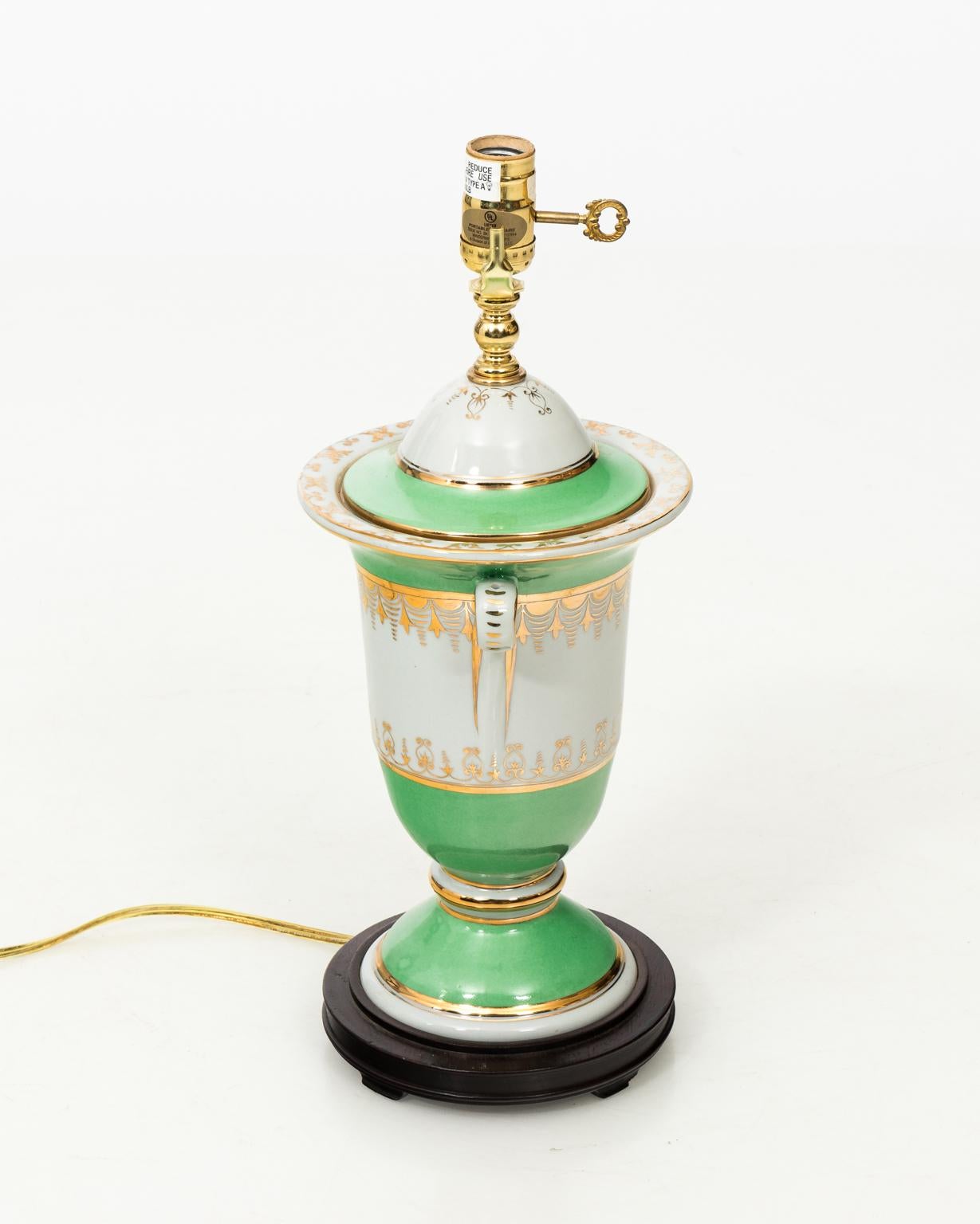 Pair of Neoclassical Style Ceramic Lamps 1