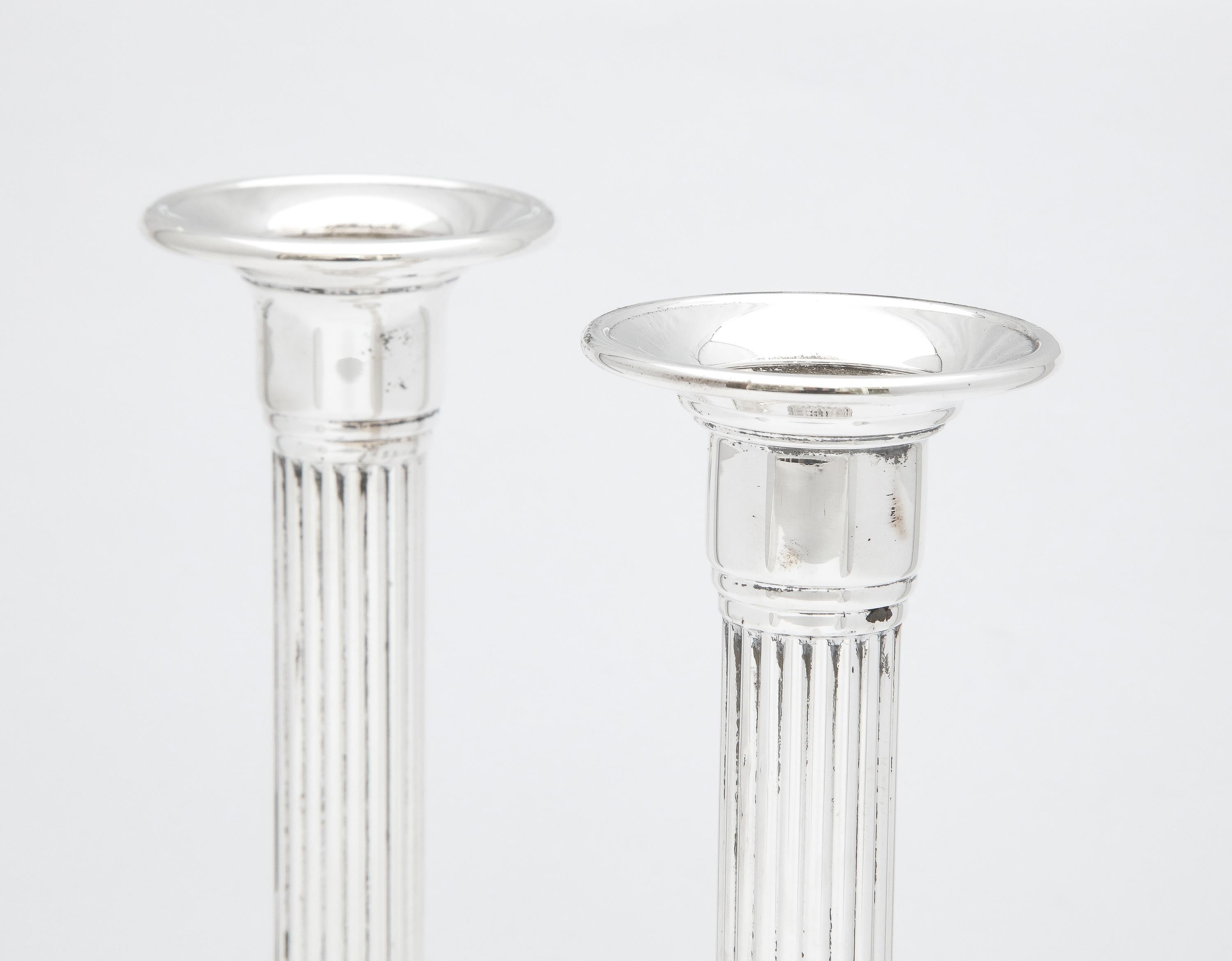 Pair of Neoclassical-Style Column-Form Candlesticks 5
