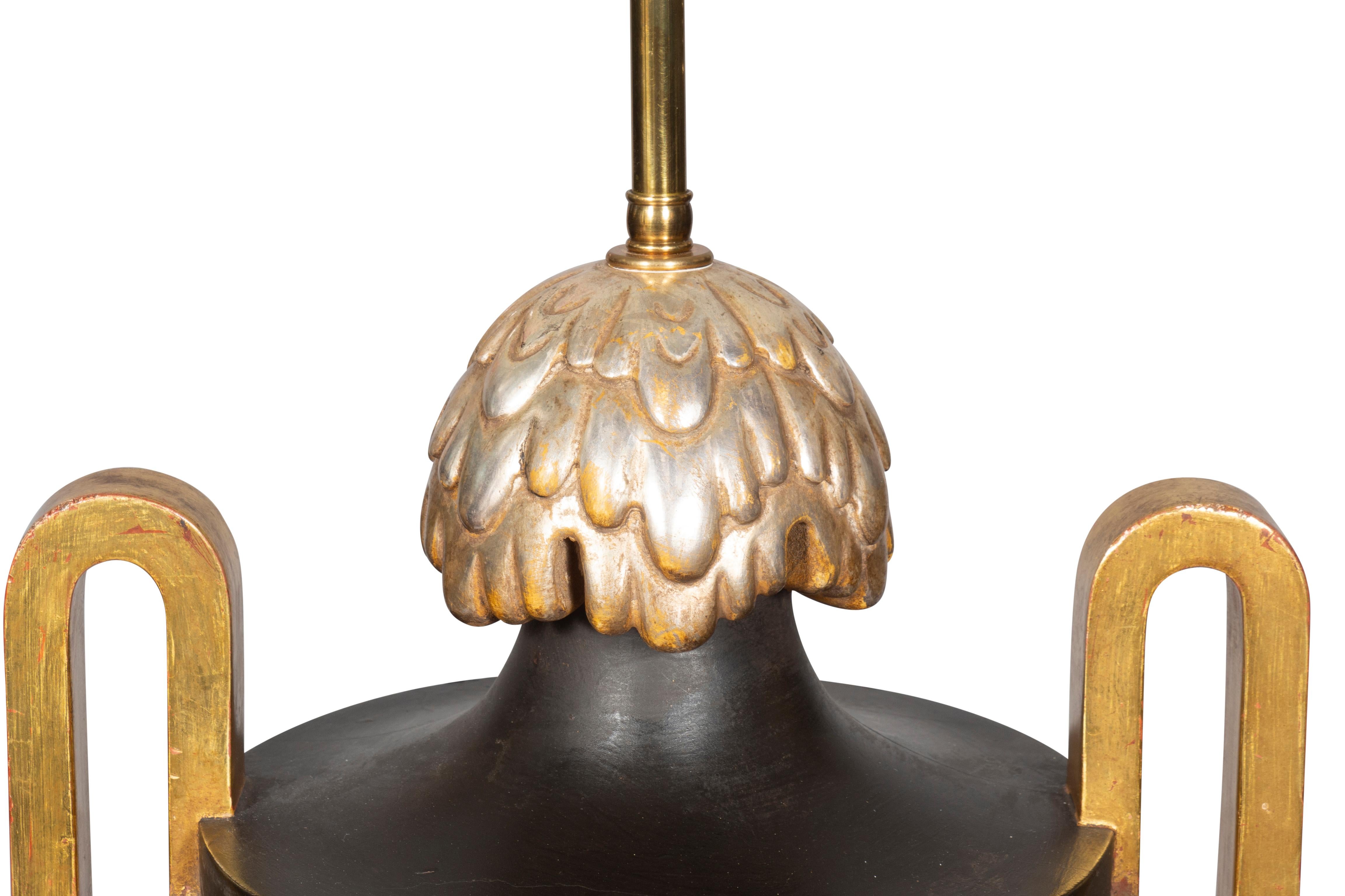 Pair of Neoclassical Style Composition Table Lamps For Sale 6