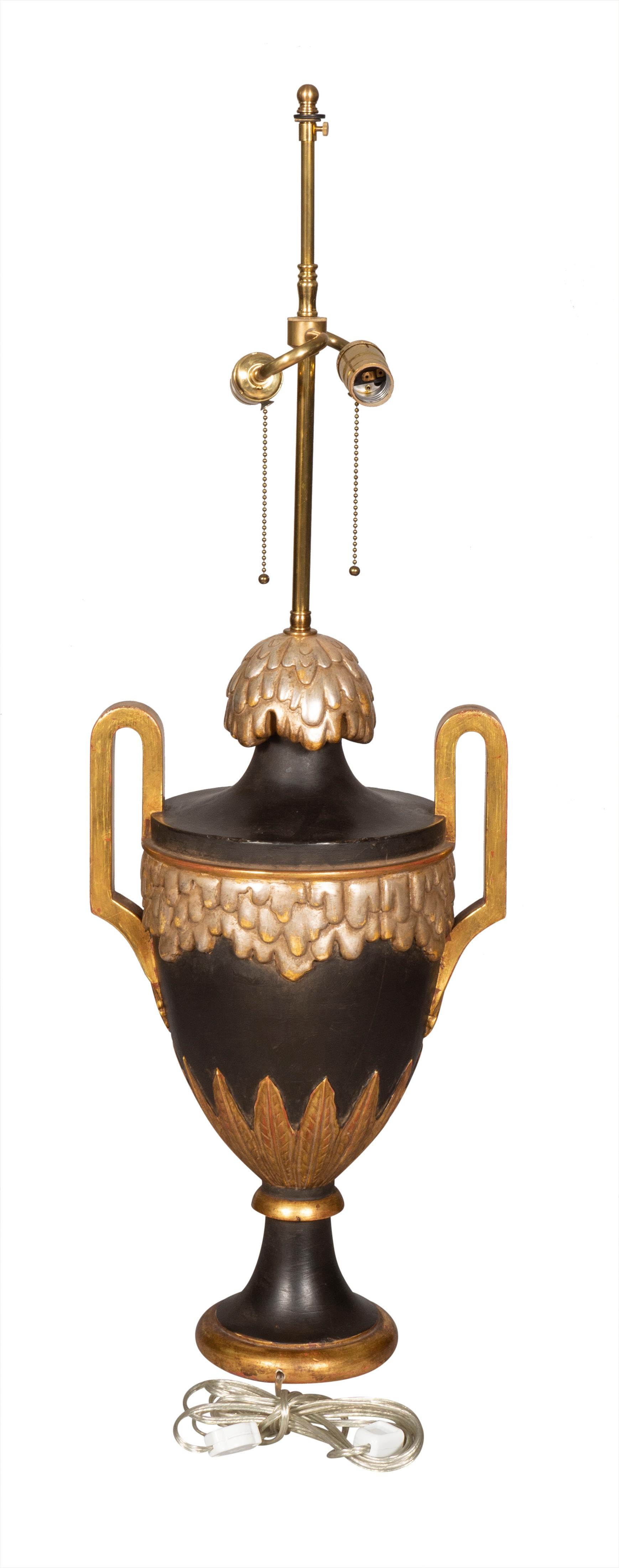 Pair of Neoclassical Style Composition Table Lamps For Sale 2