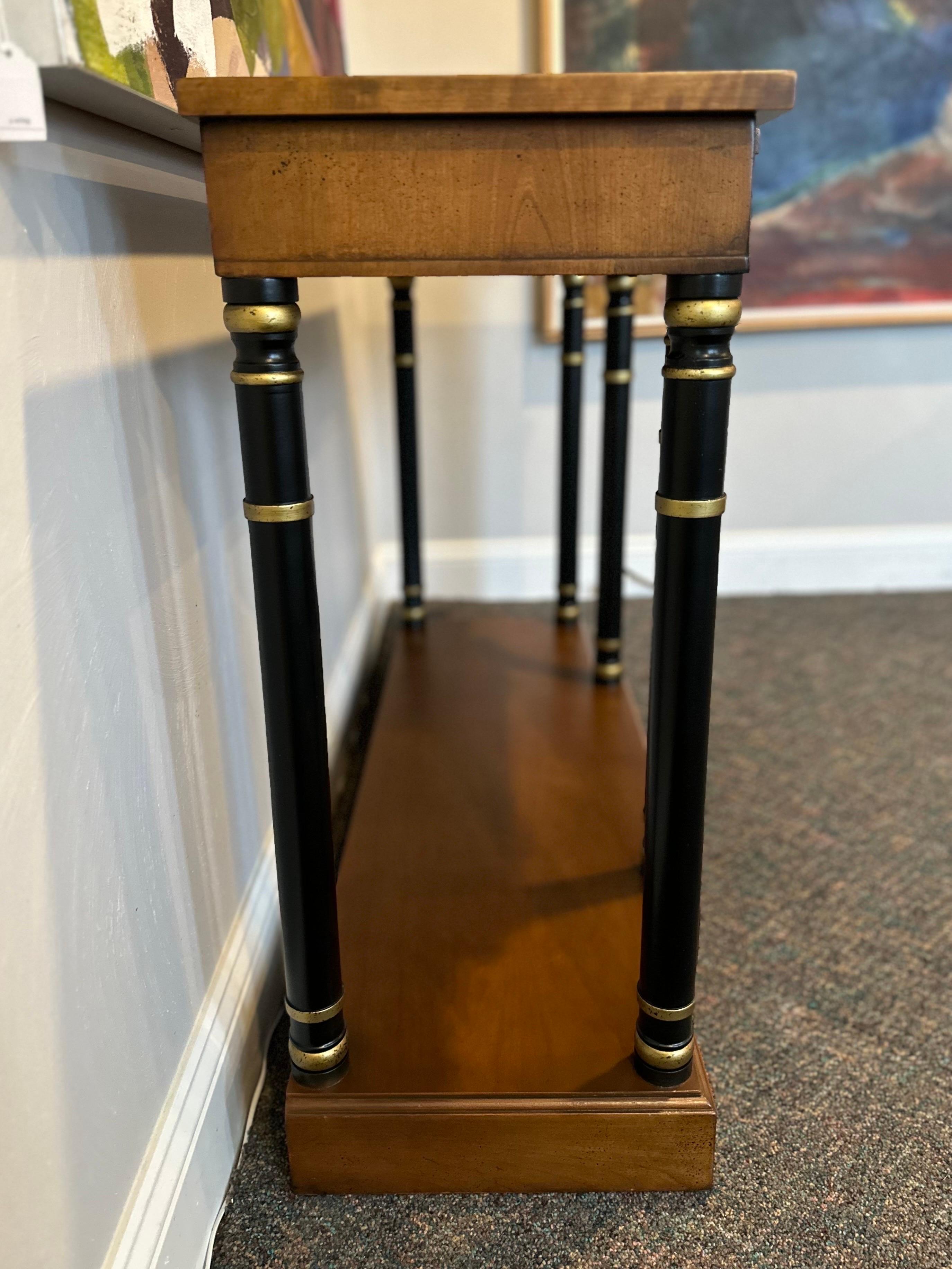 20th Century Pair of Neoclassical Style Console Tables For Sale
