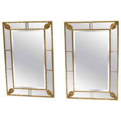Pair of Neoclassical Style Giltwood Wall Mirrors