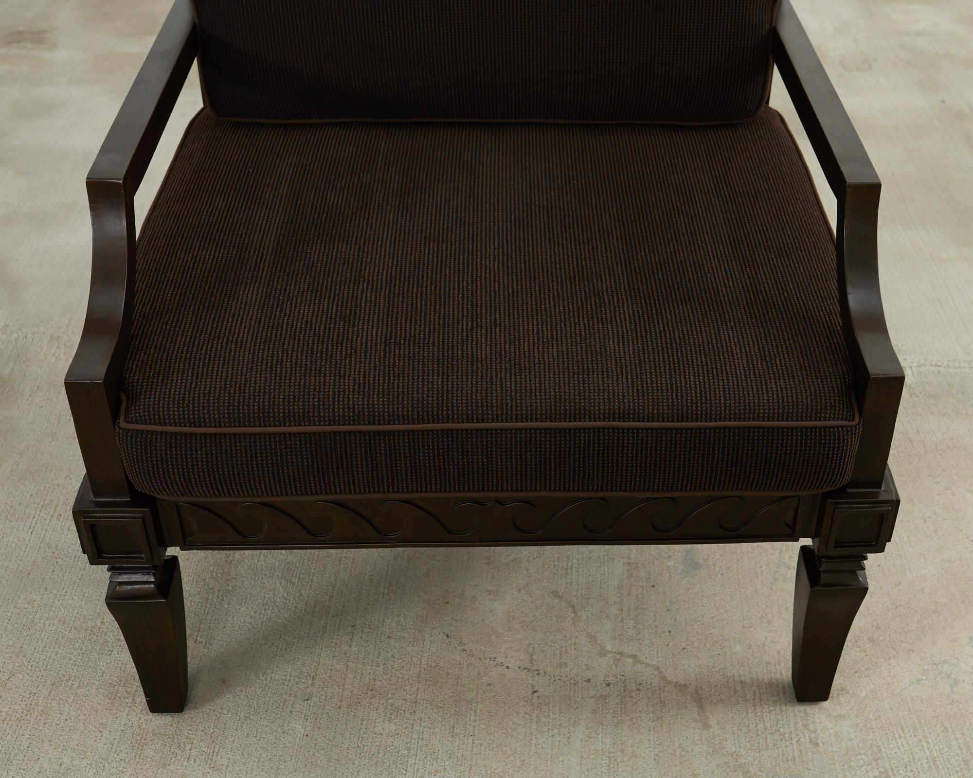 Paire de chaises de jardin et d'ottomans de style néoclassique en fer en vente 7