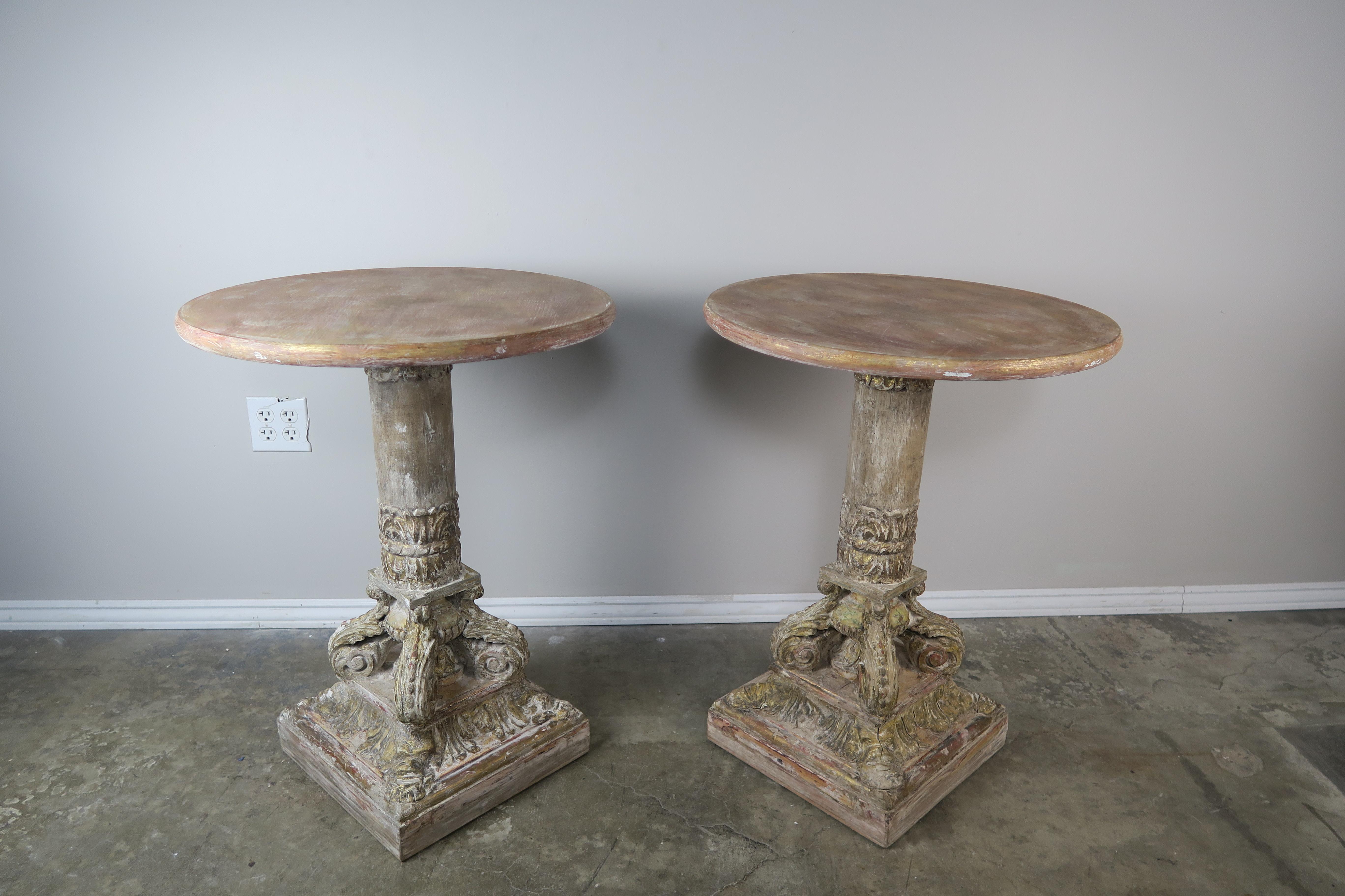 Pair of Neoclassical Style Italian Painted Tables 2