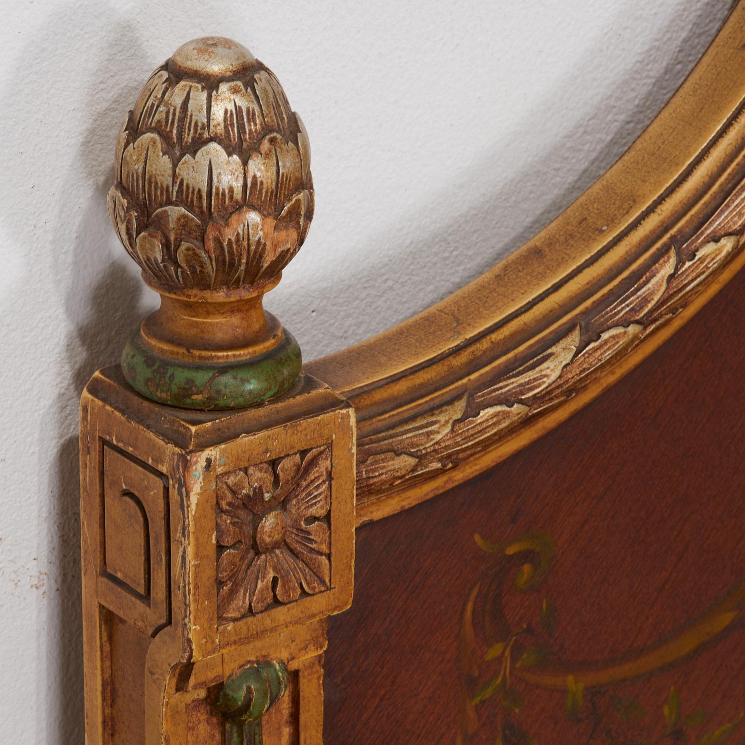 Legno Coppia di letti gemelli decorati in stile neoclassico, Collection'S di Iris Apfel in vendita