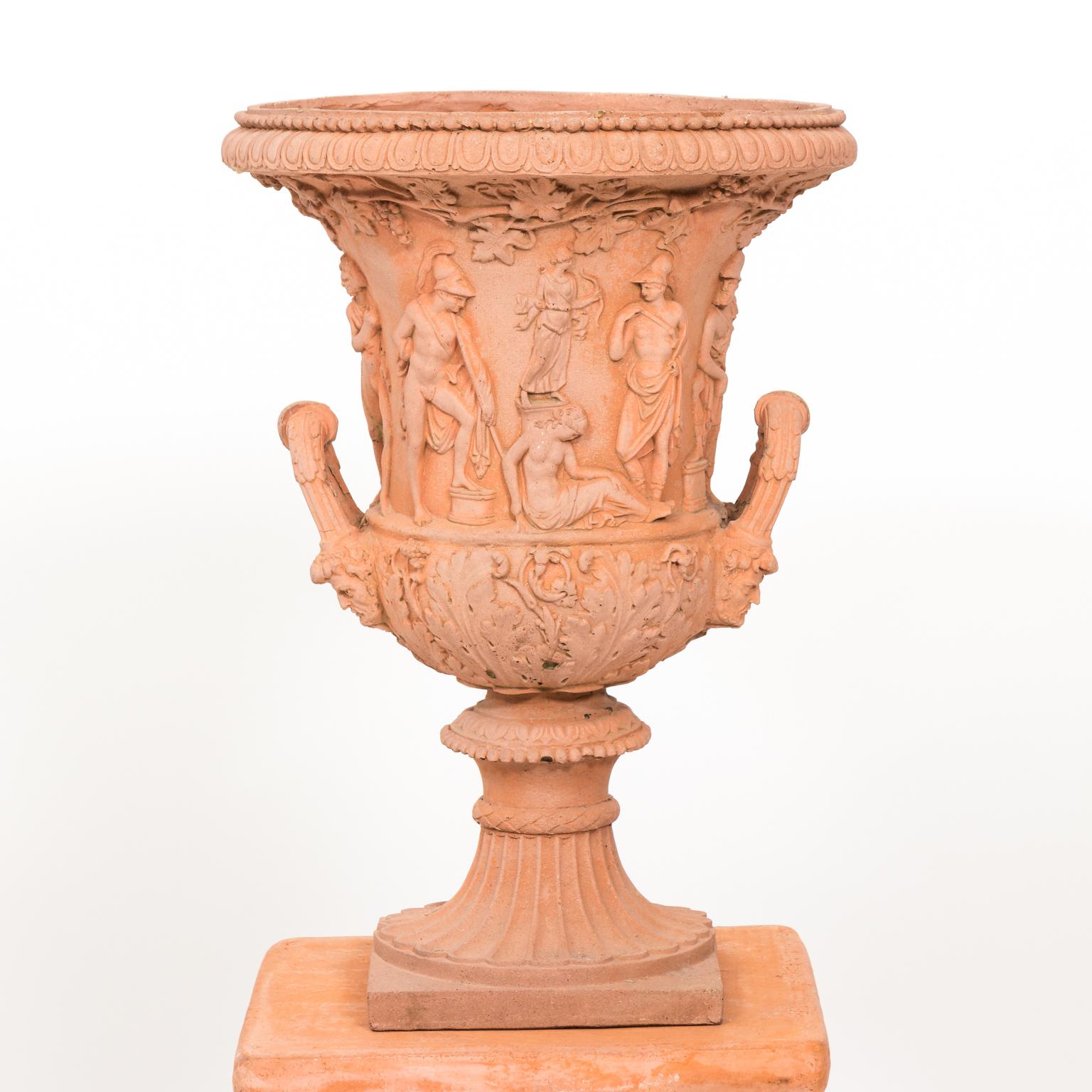 Pair of Neoclassical Terracotta Urns 6