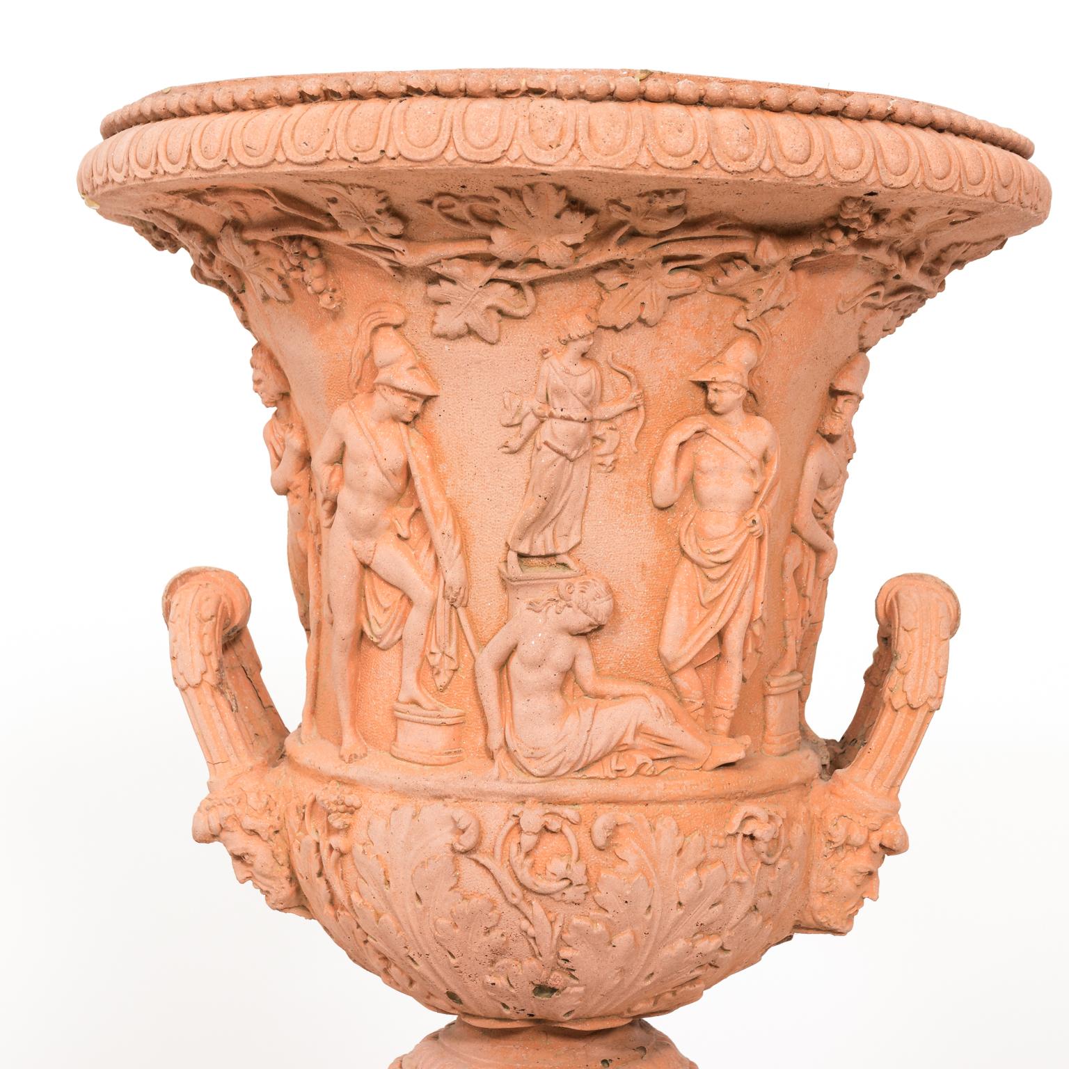Pair of Neoclassical Terracotta Urns 7