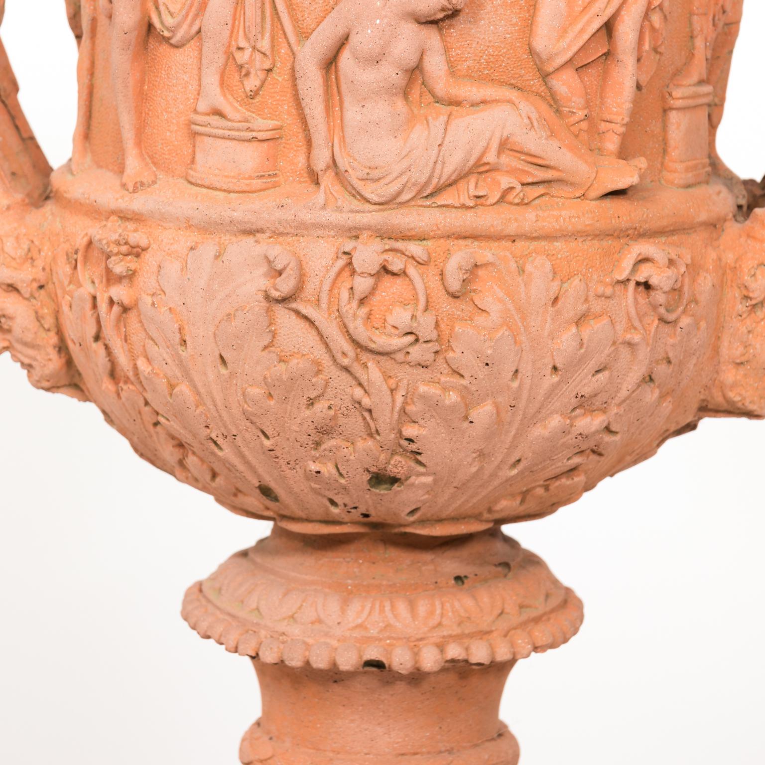 Pair of Neoclassical Terracotta Urns 8