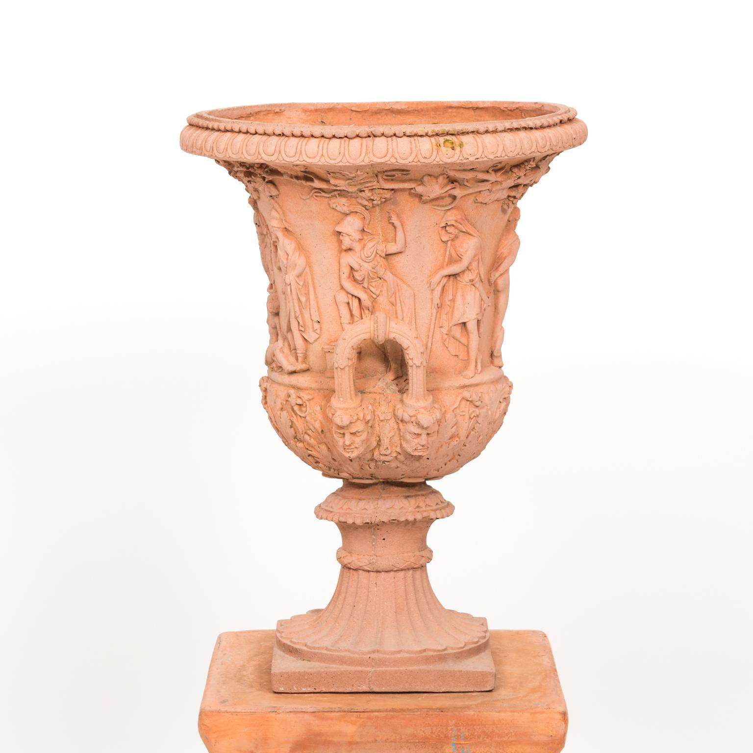 Pair of Neoclassical Terracotta Urns 3