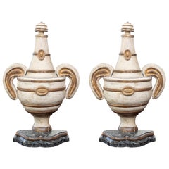 Pair of Neoclassical Urn-Form Architectural Elements