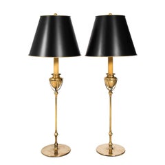 Pair of Neoclassical Urn Table Lamps