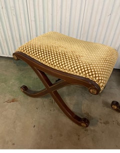 Pair of Neoclassical X Benches