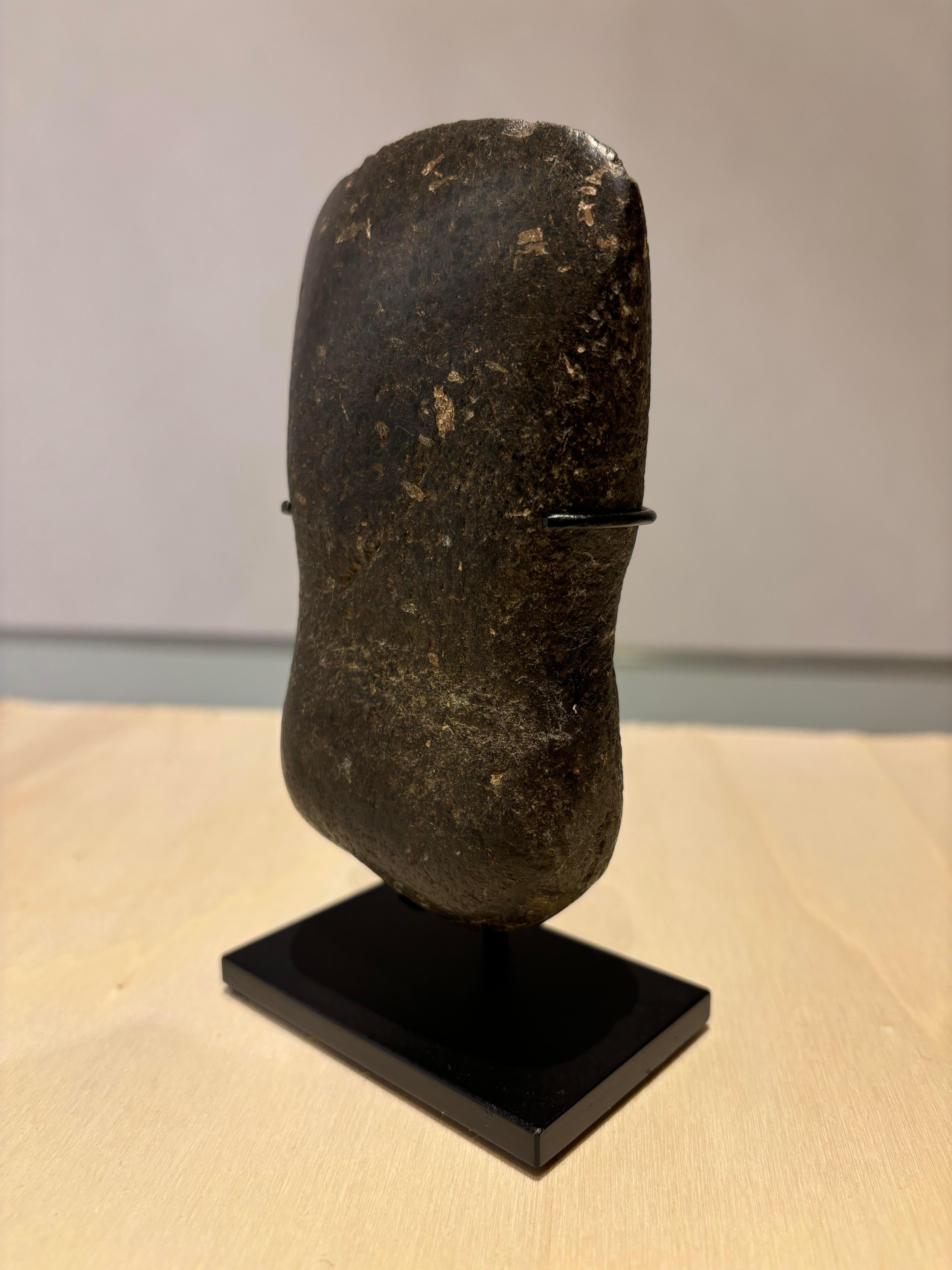 Primitive Pair of Neolithic Black Basalt Axe Heads, Great Britain Circa 2200 BC For Sale