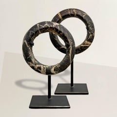 Pair of Neolithic Stone Bracelets from Mali