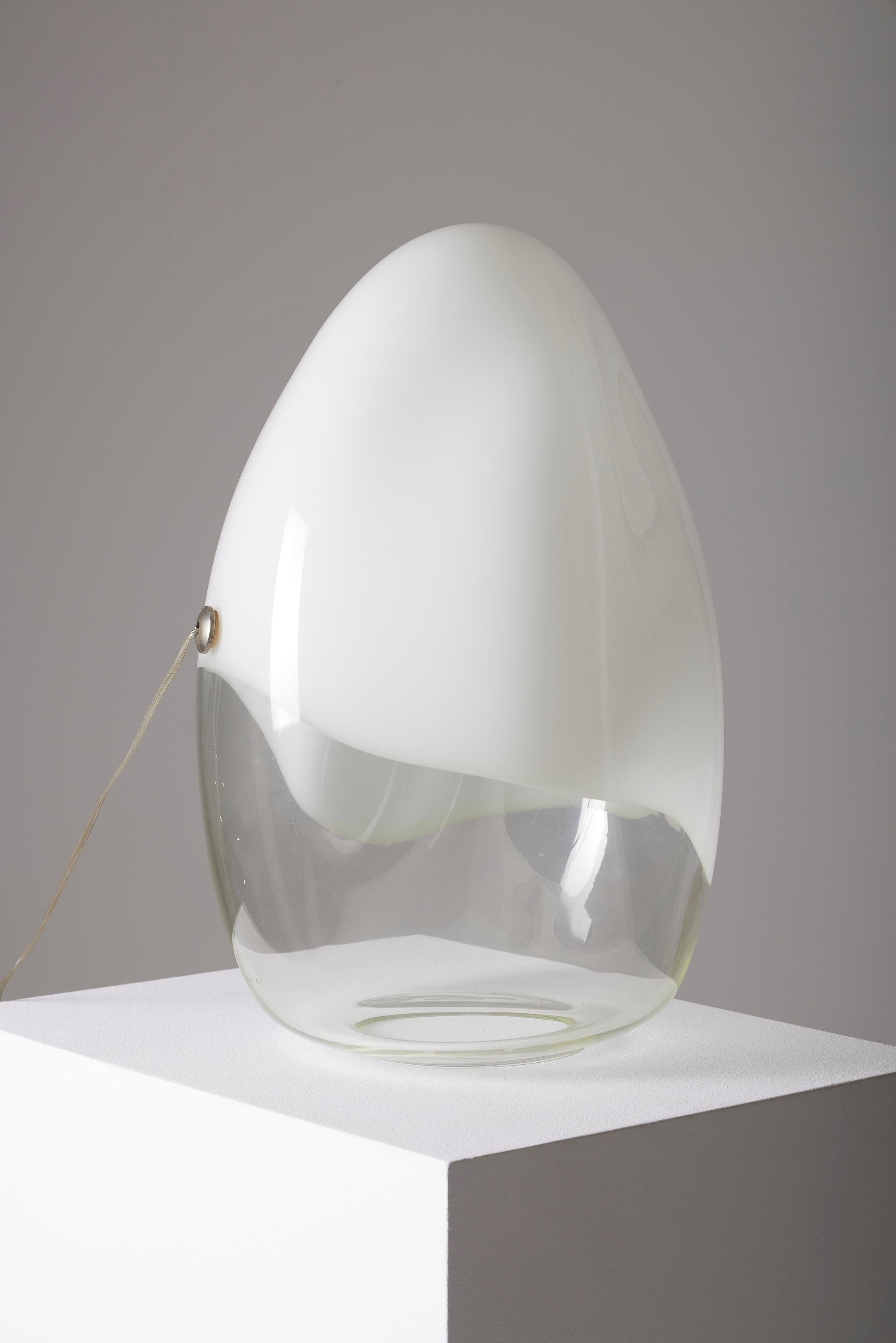 Pair of “Nessa” lamps in Murano glass, by Gino Vistosi, 1970s For Sale 5