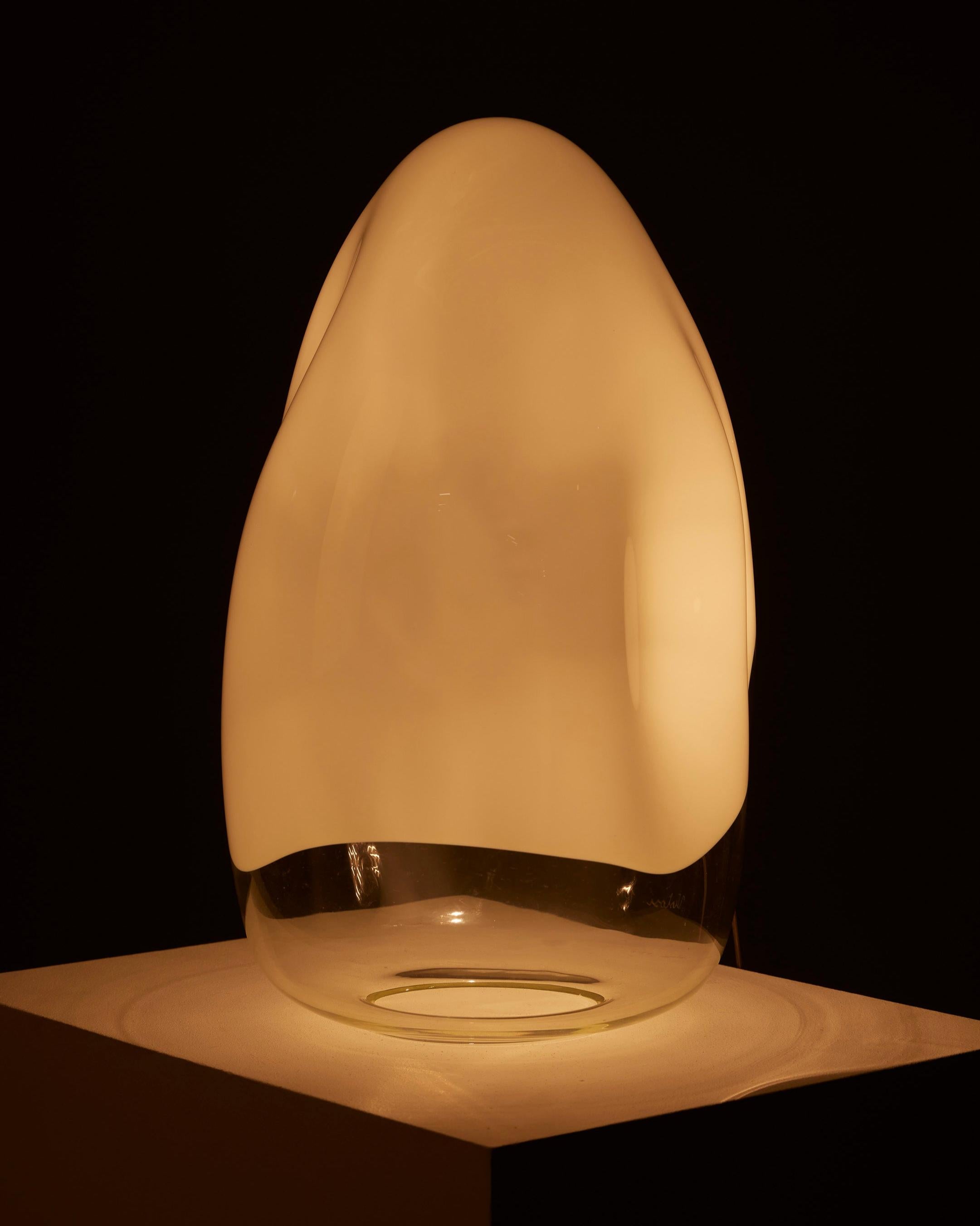 Pair of “Nessa” lamps in Murano glass, by Gino Vistosi, 1970s For Sale 7
