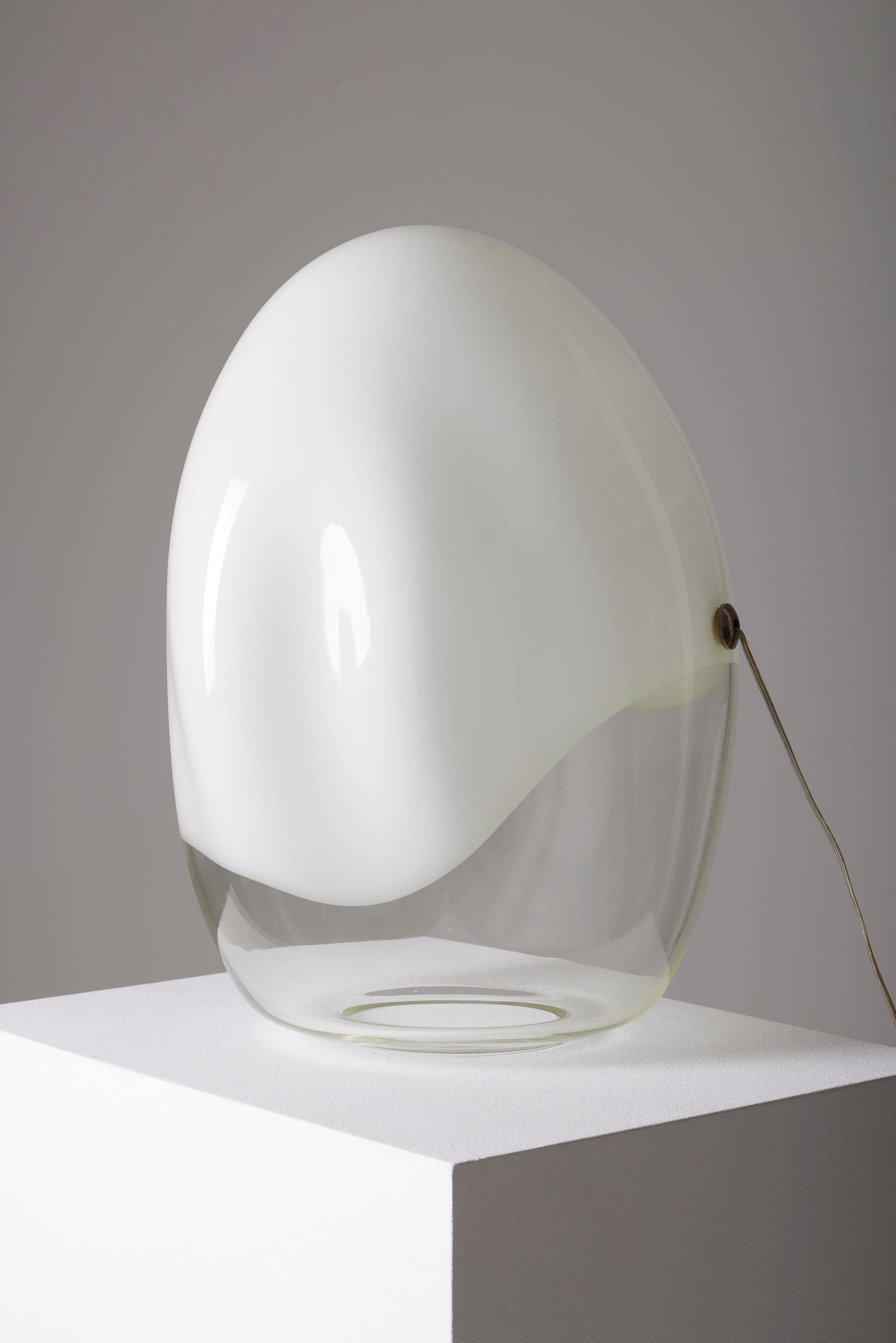 Pair of “Nessa” lamps in Murano glass, by Gino Vistosi, 1970s For Sale 3