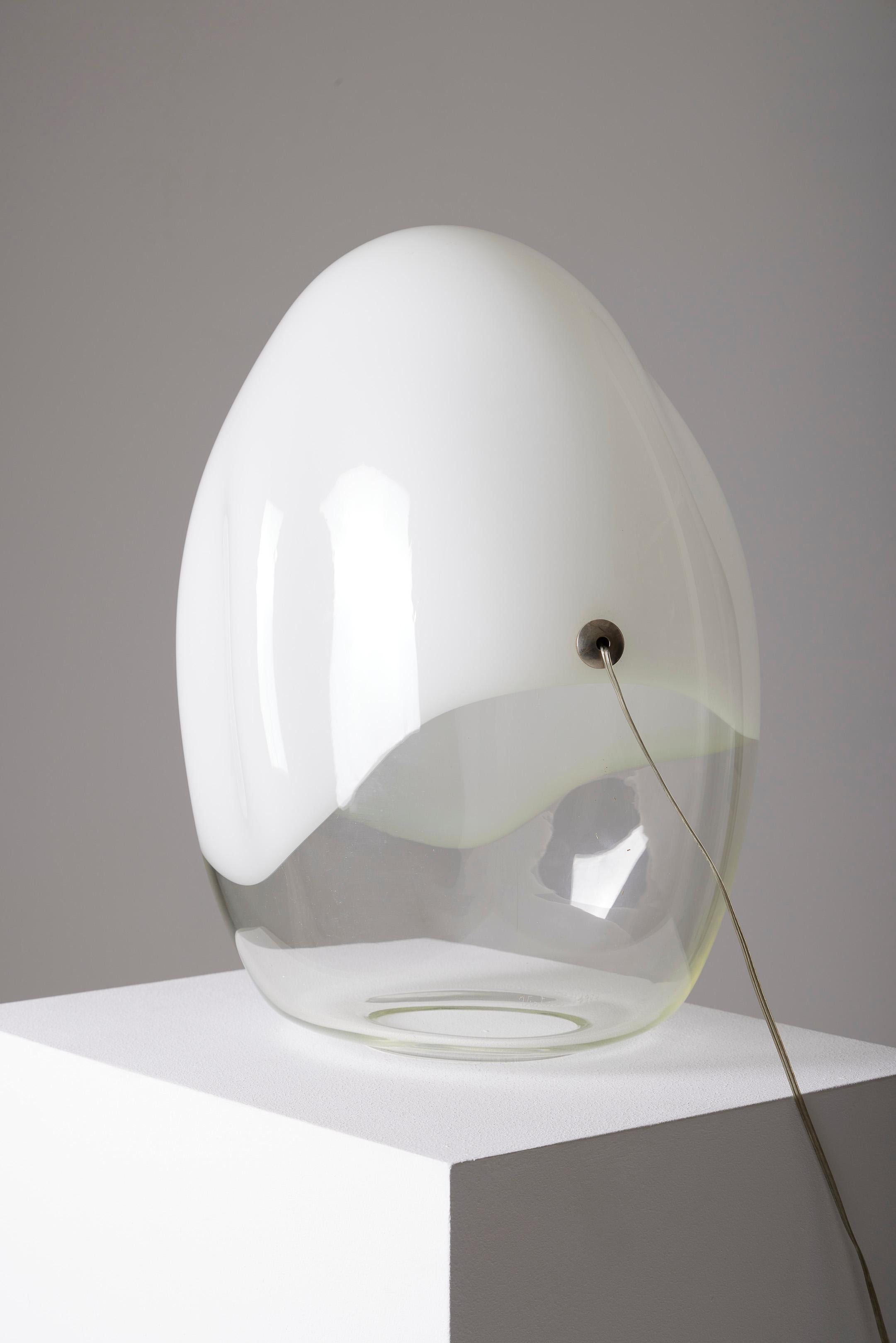 Pair of “Nessa” lamps in Murano glass, by Gino Vistosi, 1970s For Sale 4