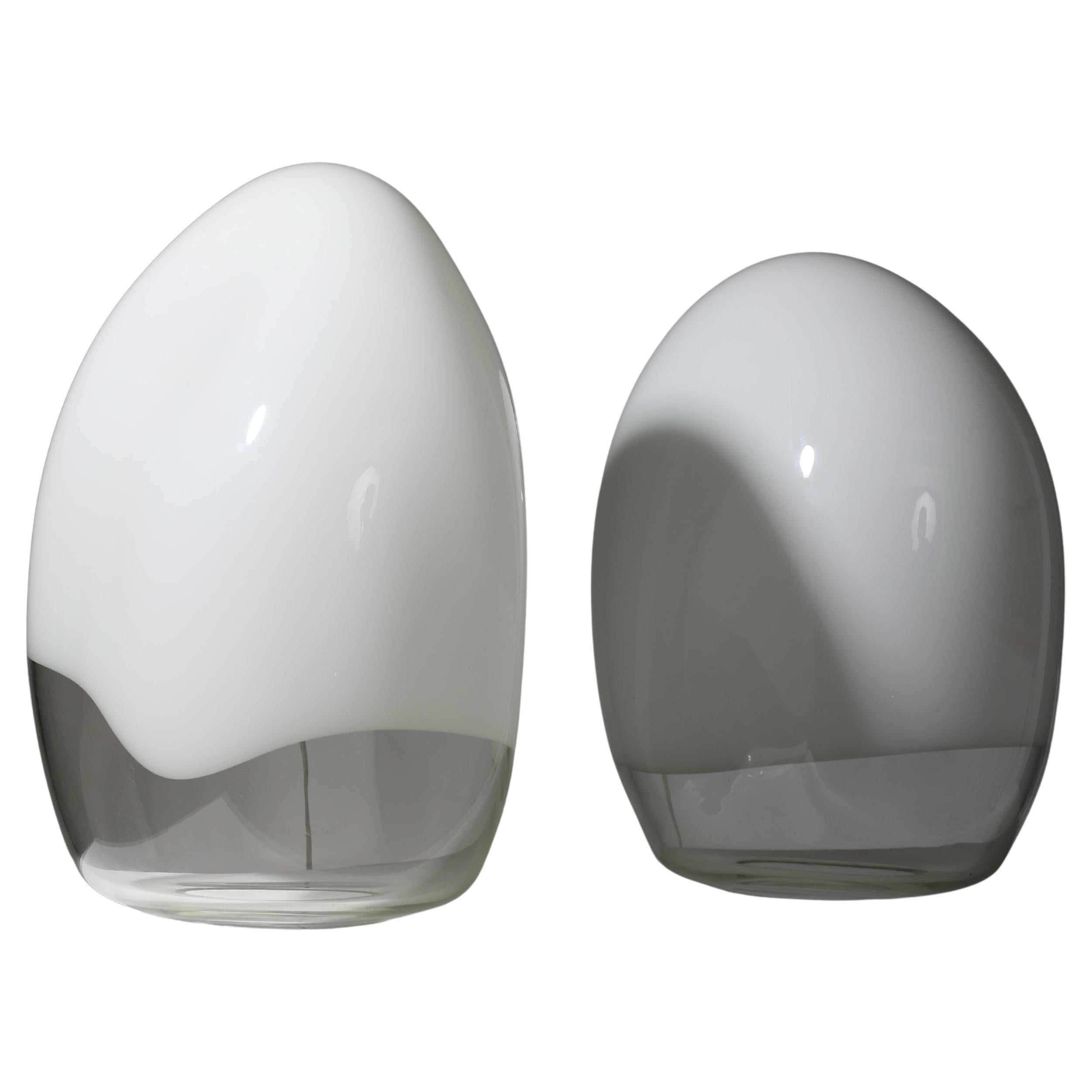 Paire de lampes Nessa en verre de Murano, par Gino Vistosi, 1970
