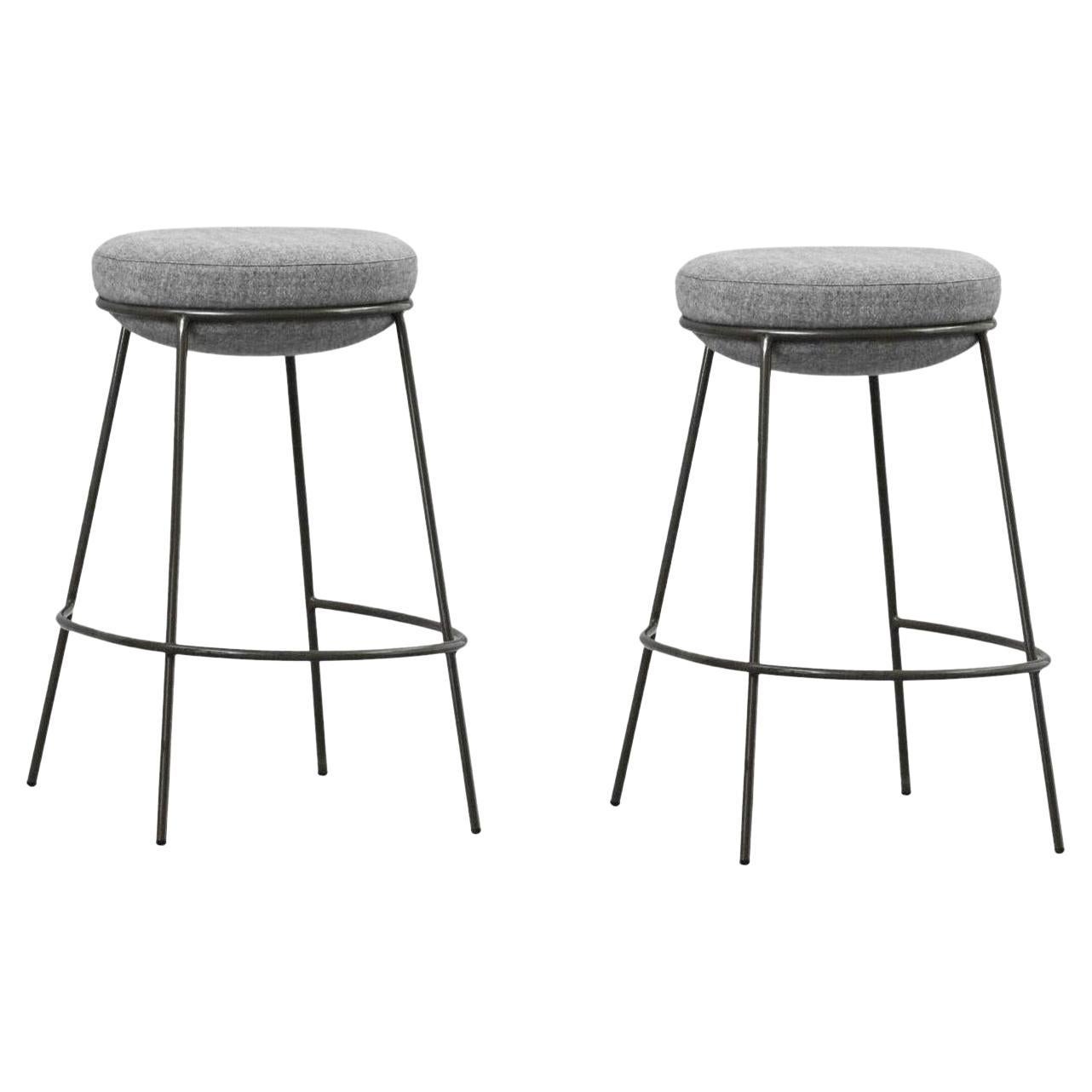 Pair of Nest Stools without Backrest by Pepe Albargues