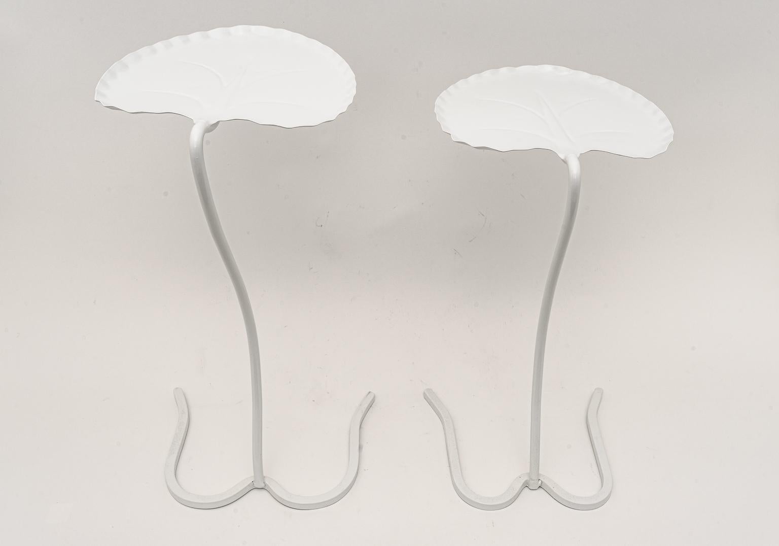 American Pair of Nesting Salterini Lily Pad Tables