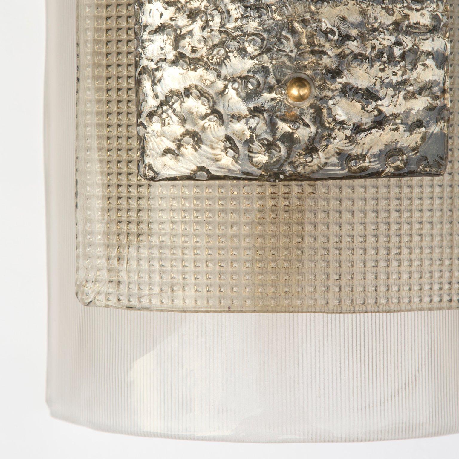 Pair of New Argento Murano Glass Wall Sconces 'US Specification' 1