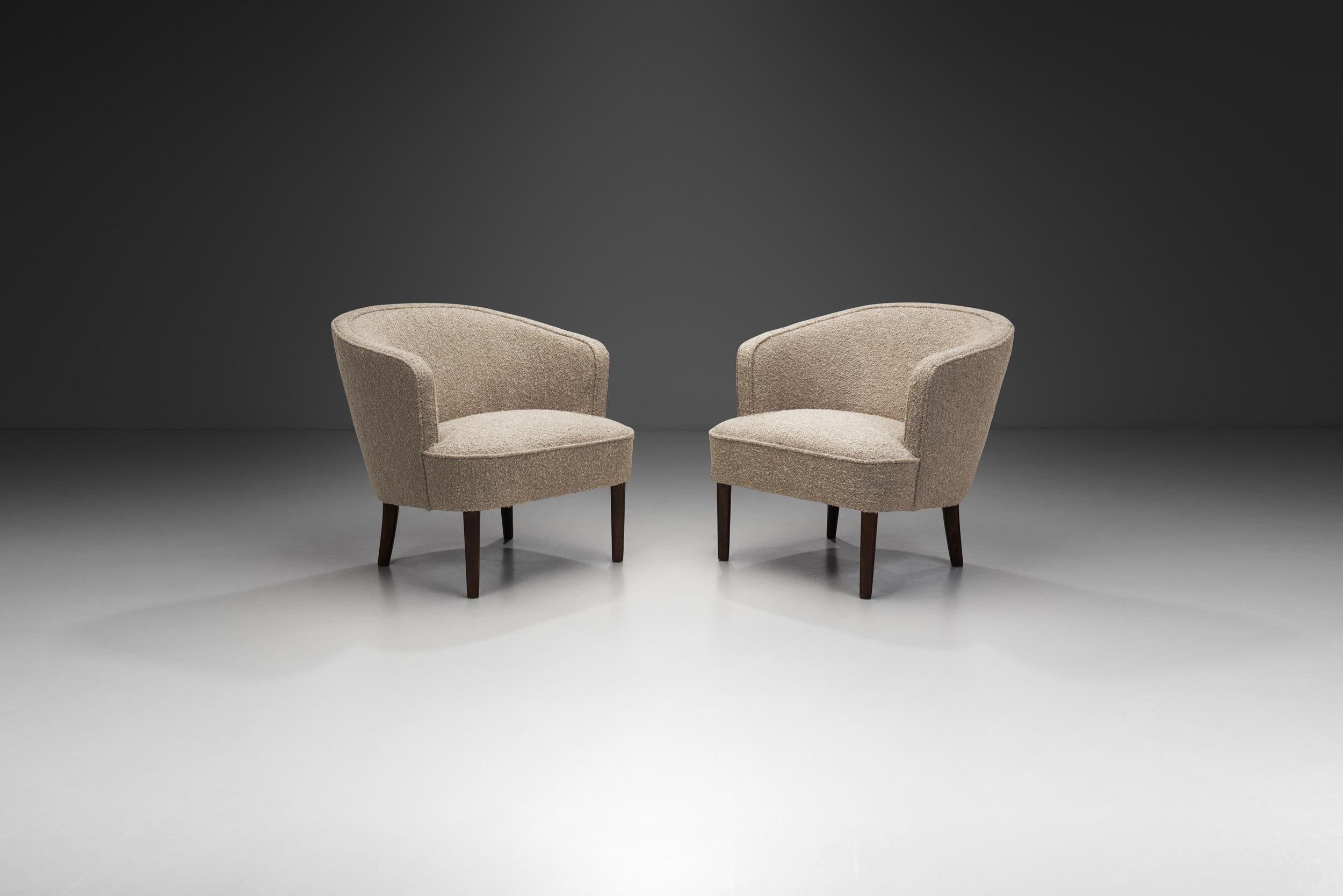 Mid-Century Modern Paire de fauteuils Berlin du 20ème siècle par Carl Malmsten, Suède en vente
