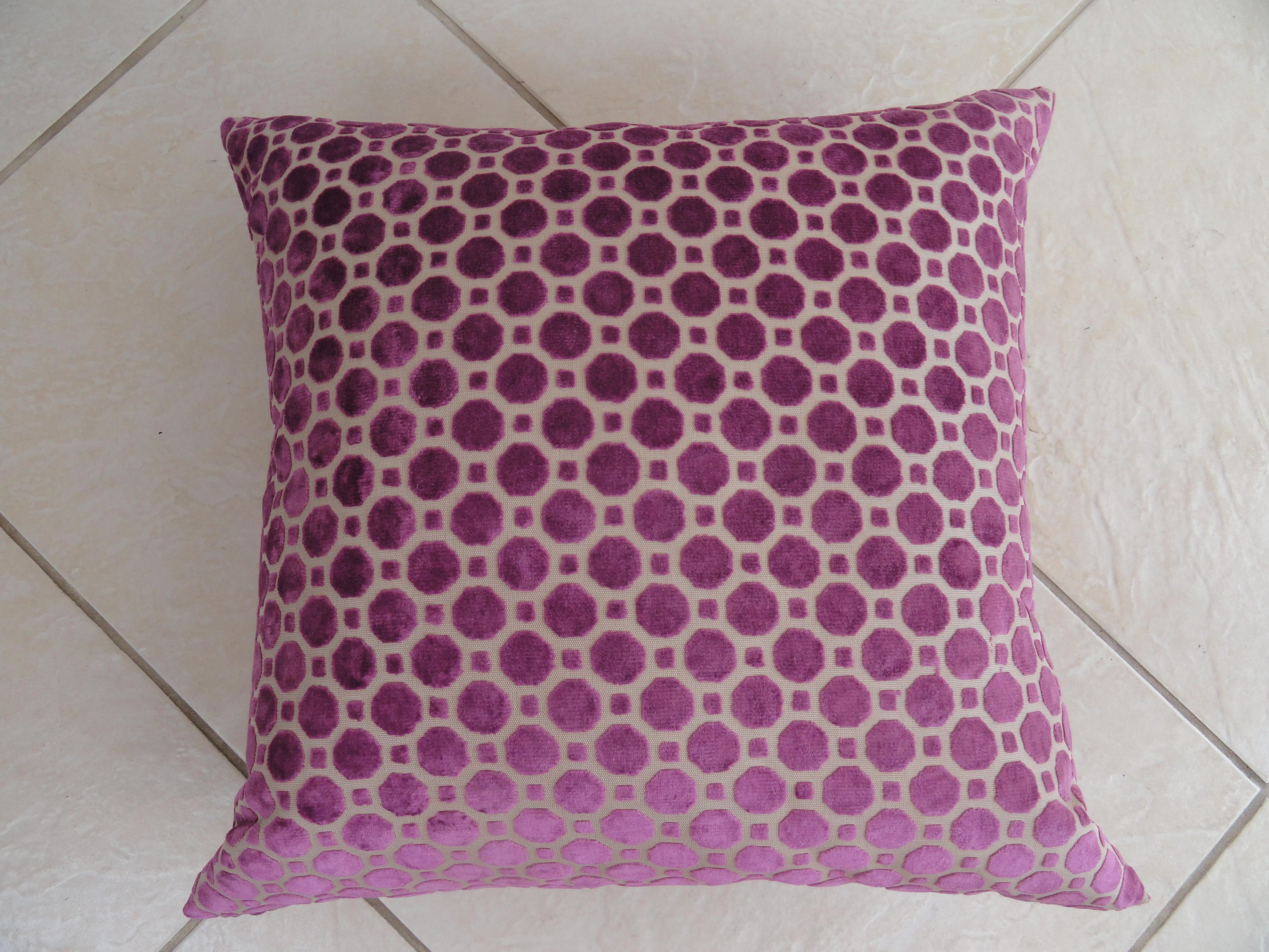 American Pair of New Brocade Custom Pillows For Sale