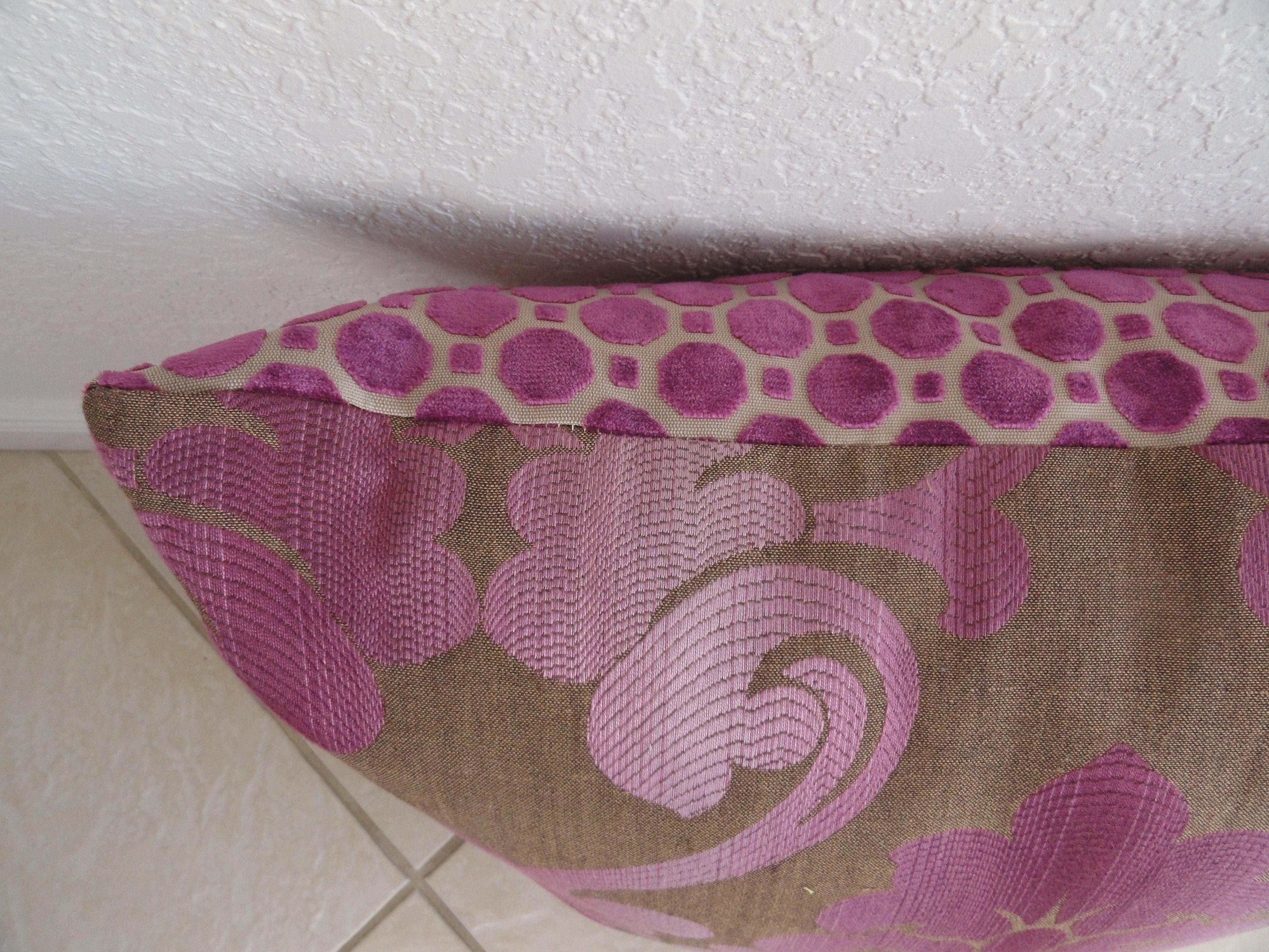 Contemporary Pair of New Brocade Custom Pillows For Sale