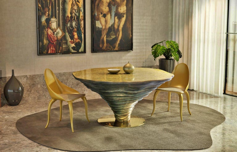Pair of New Design Dining Tables 'Large and Smaller' For Sale at 1stDibs