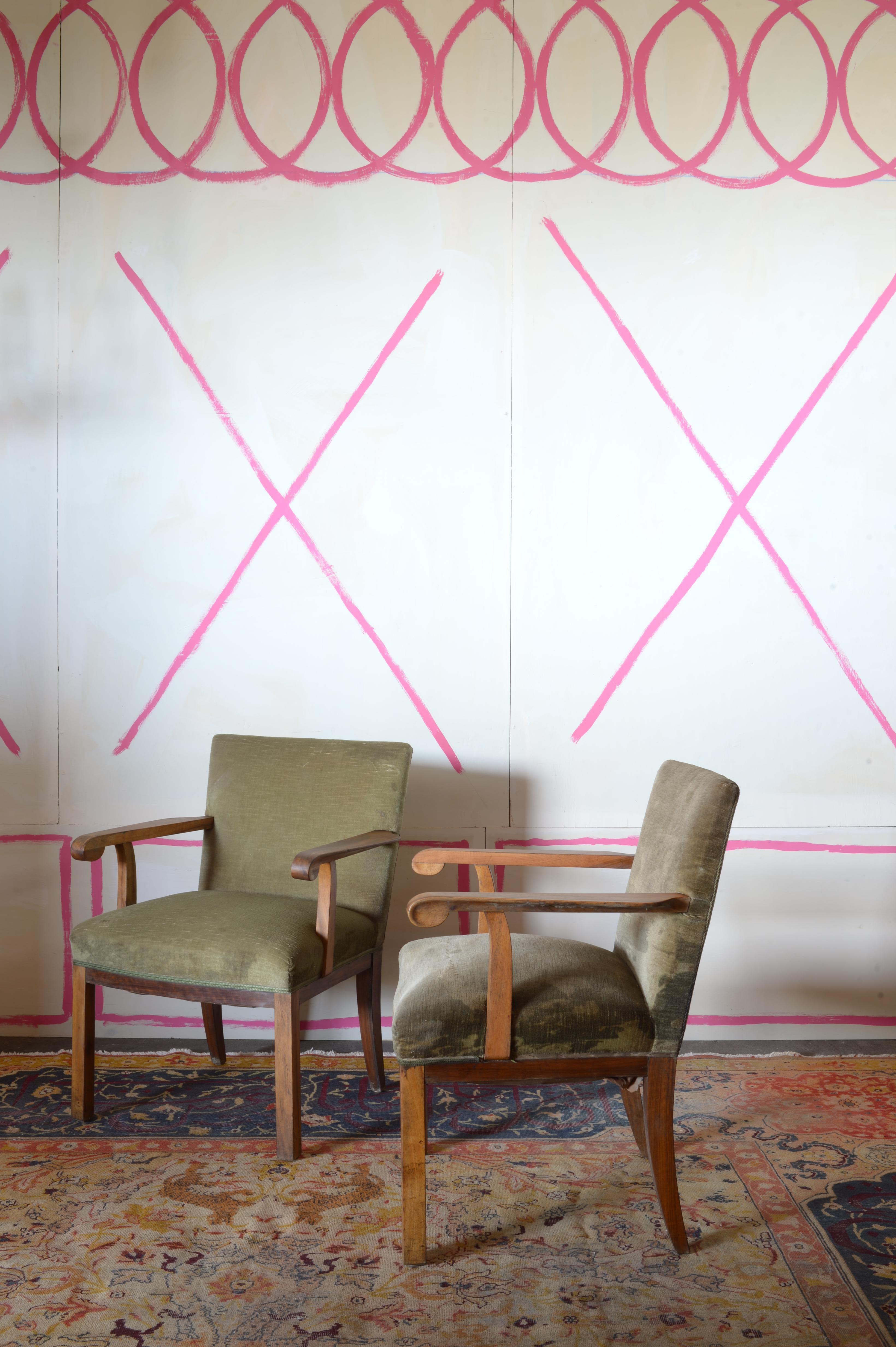 Art déco Paire de fauteuils Objectivité de Bruno Paul en vente